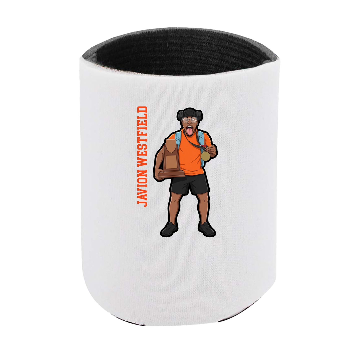 Can Holder — Name Vertical in White