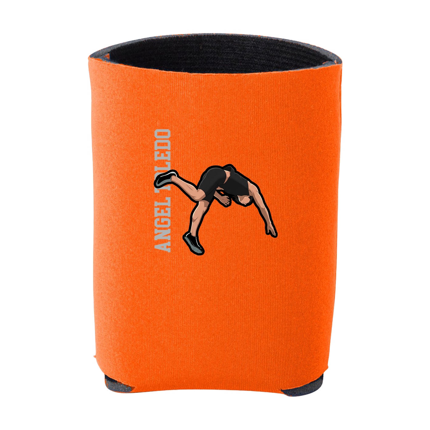 Can Holder — Name Vertical in Orange