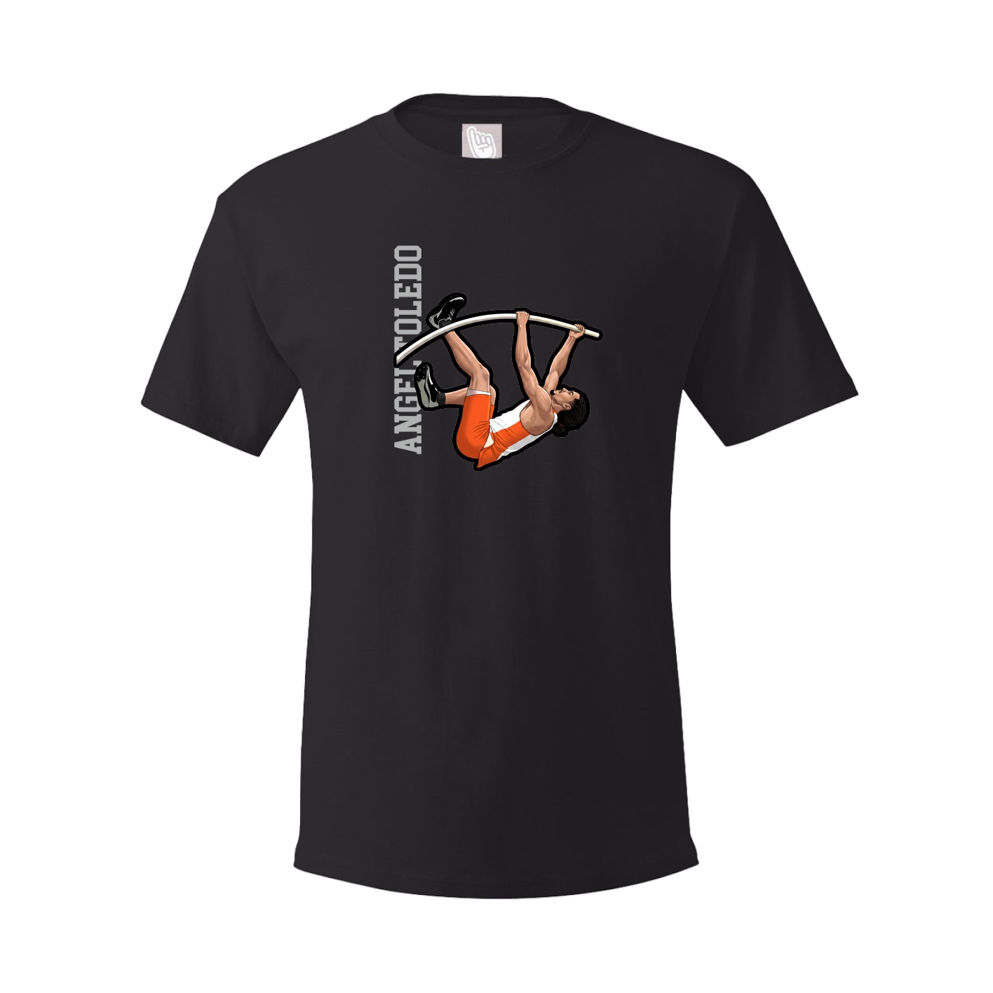 Tee — Name Vertical in Black