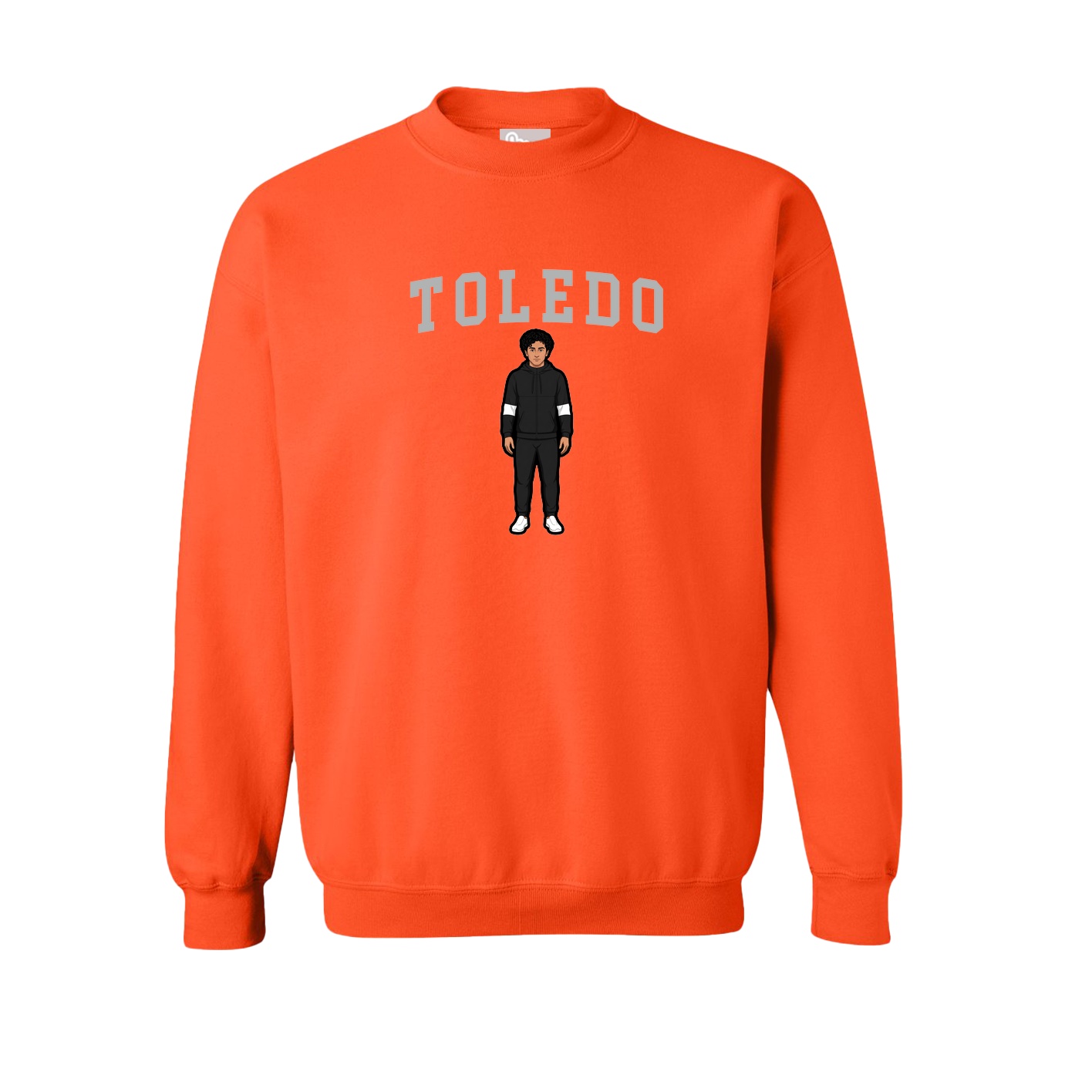 Fleece Crew — Shirsey in Orange
