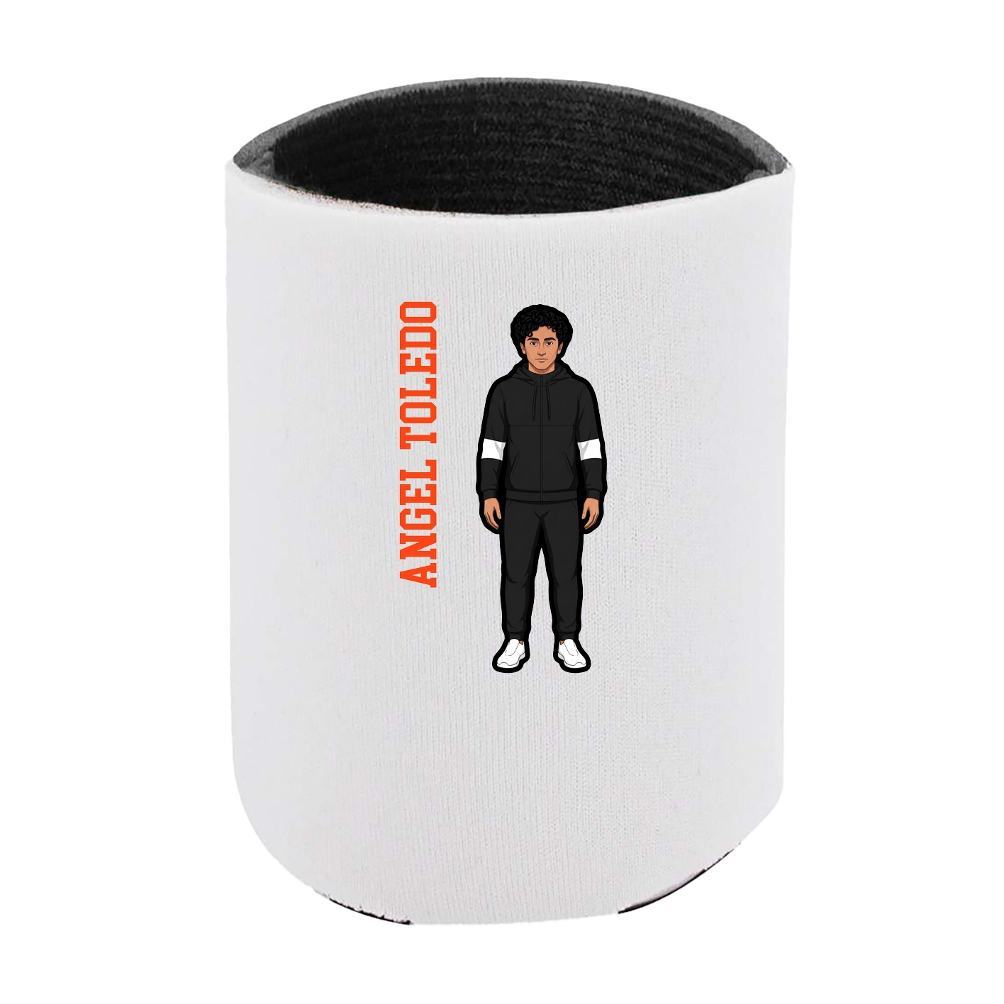 Can Holder — Name Vertical in White