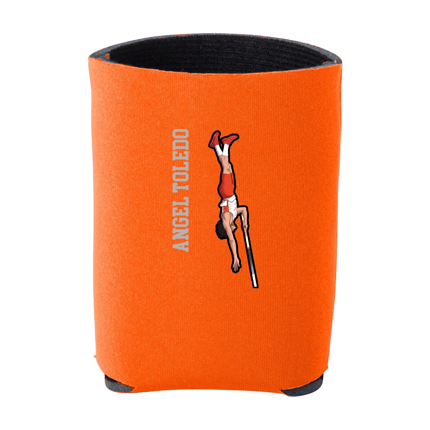 Can Holder — Name Vertical in Orange