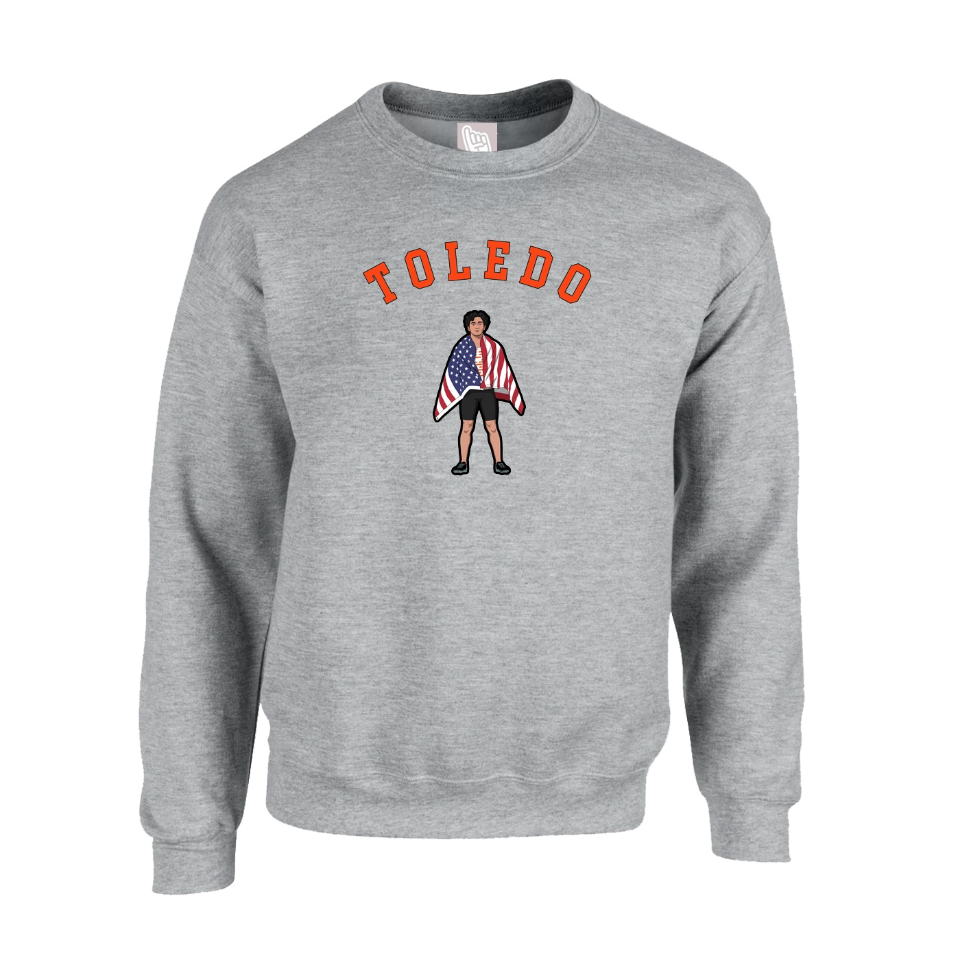 Fleece Crew — Shirsey Arch in Grey