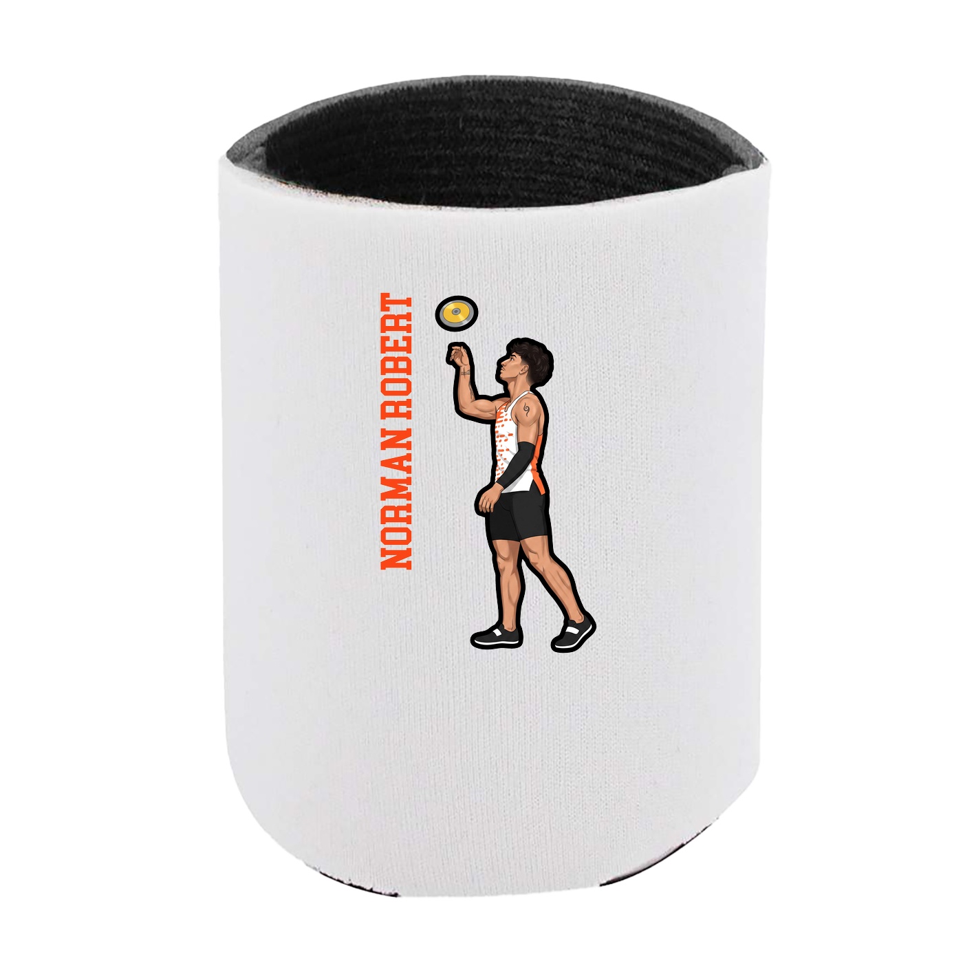 Can Holder — Name Vertical in White
