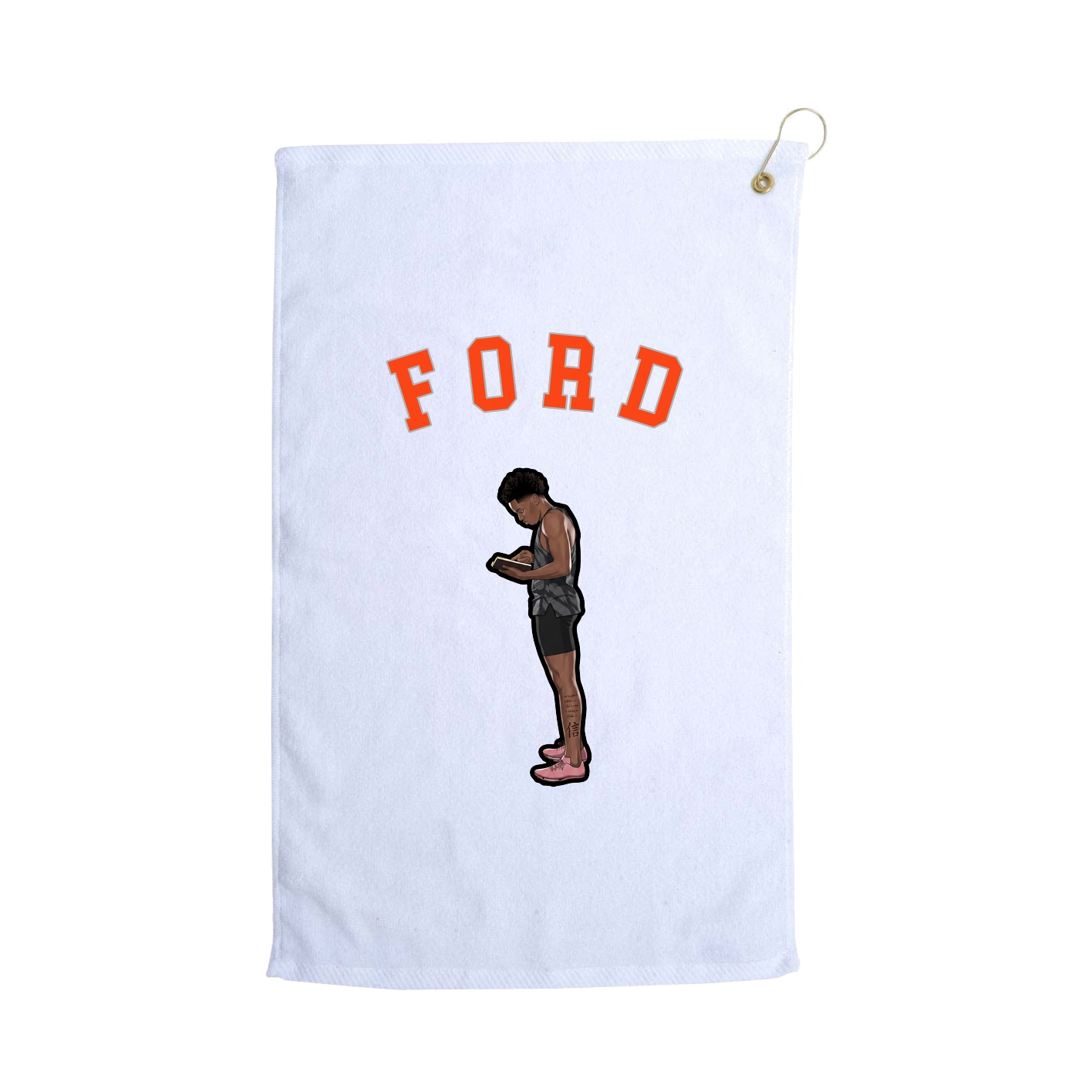 Golf Towel — Shirsey Arch in White