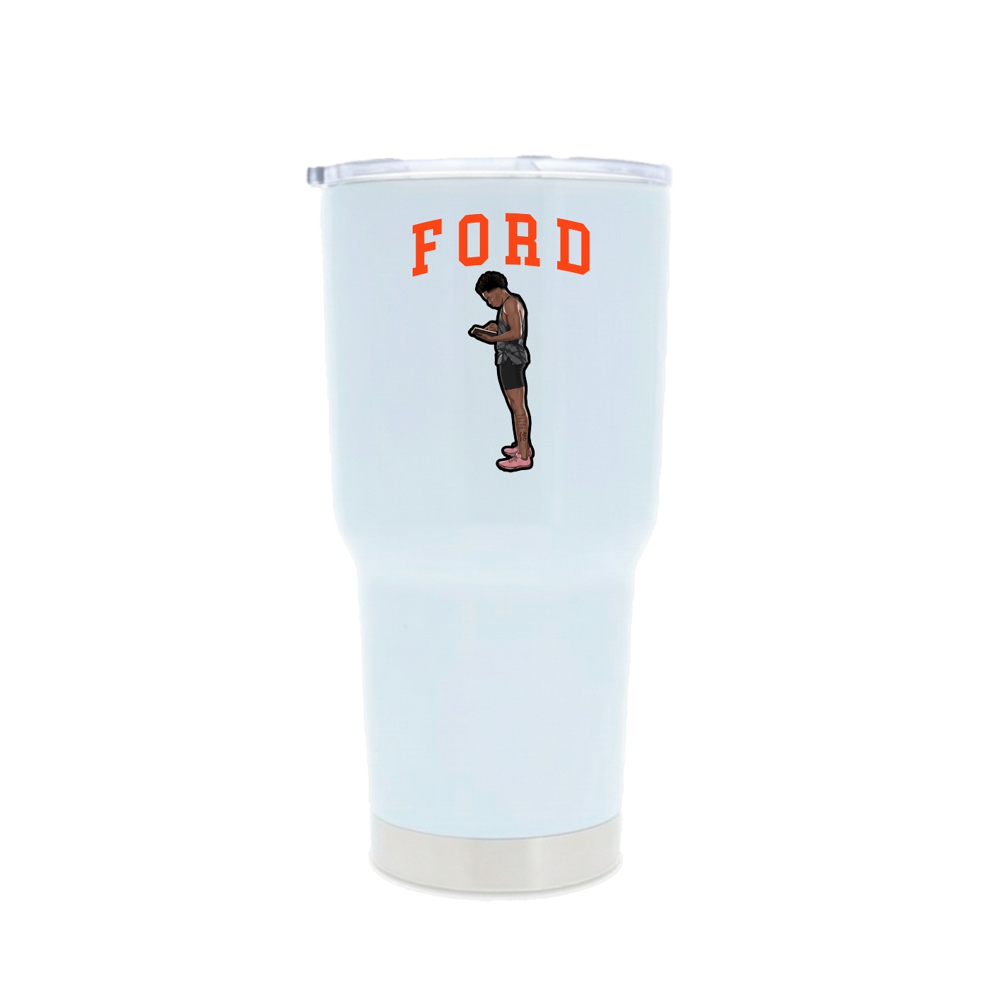 30oz Stainless Steel Tumbler — Shirsey in White