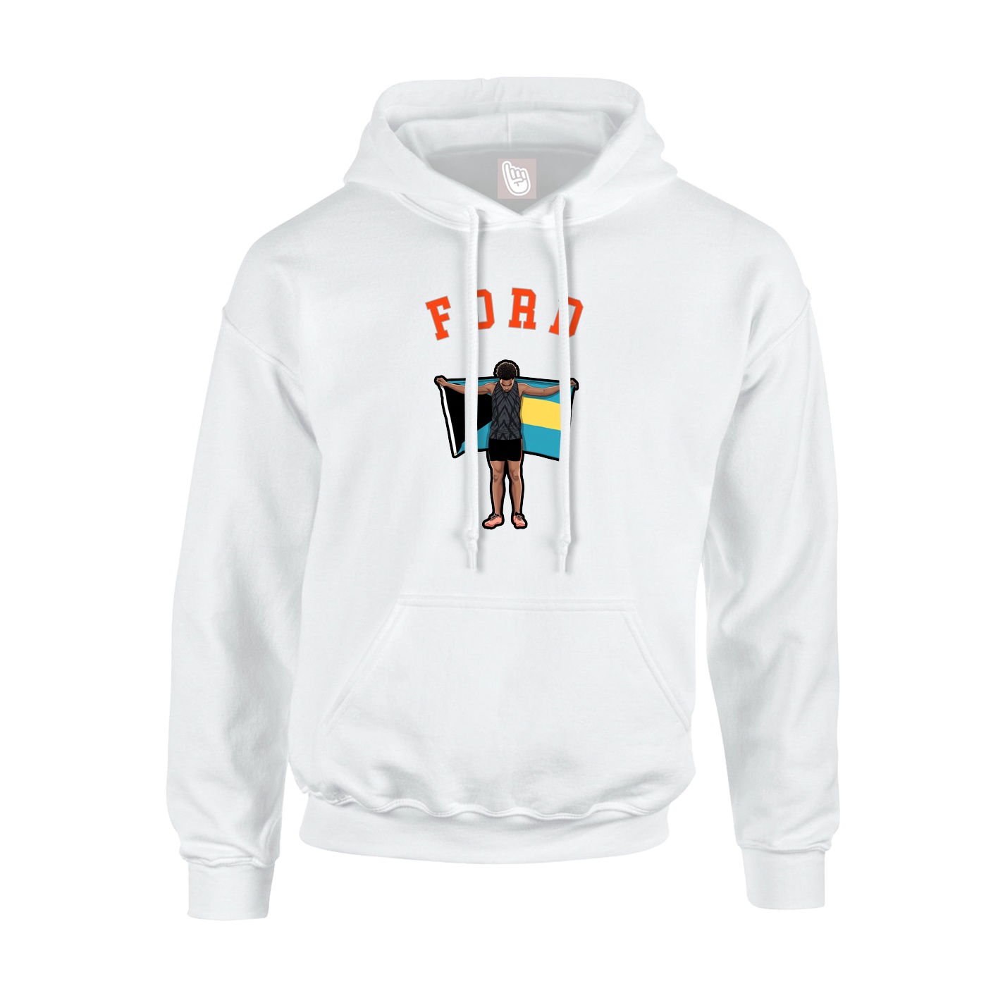 Youth Hoodie — Shirsey Arch in White