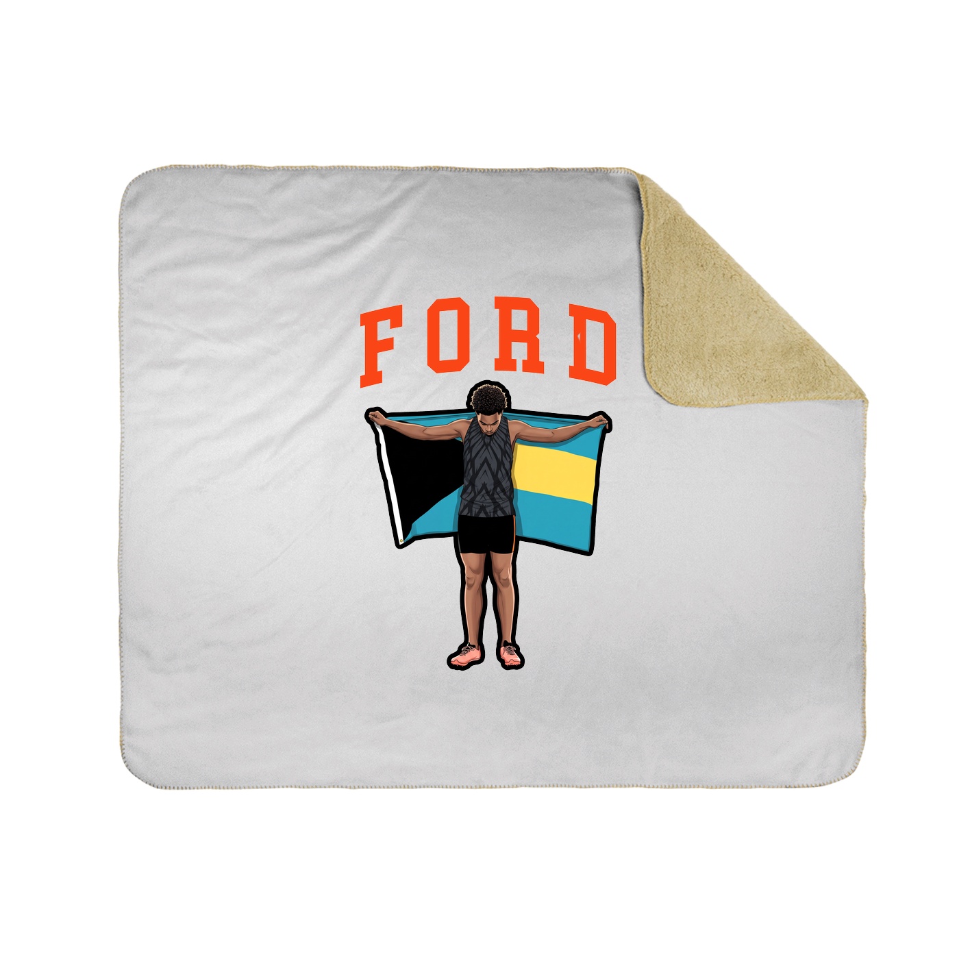 Throw Blanket — Shirsey in White