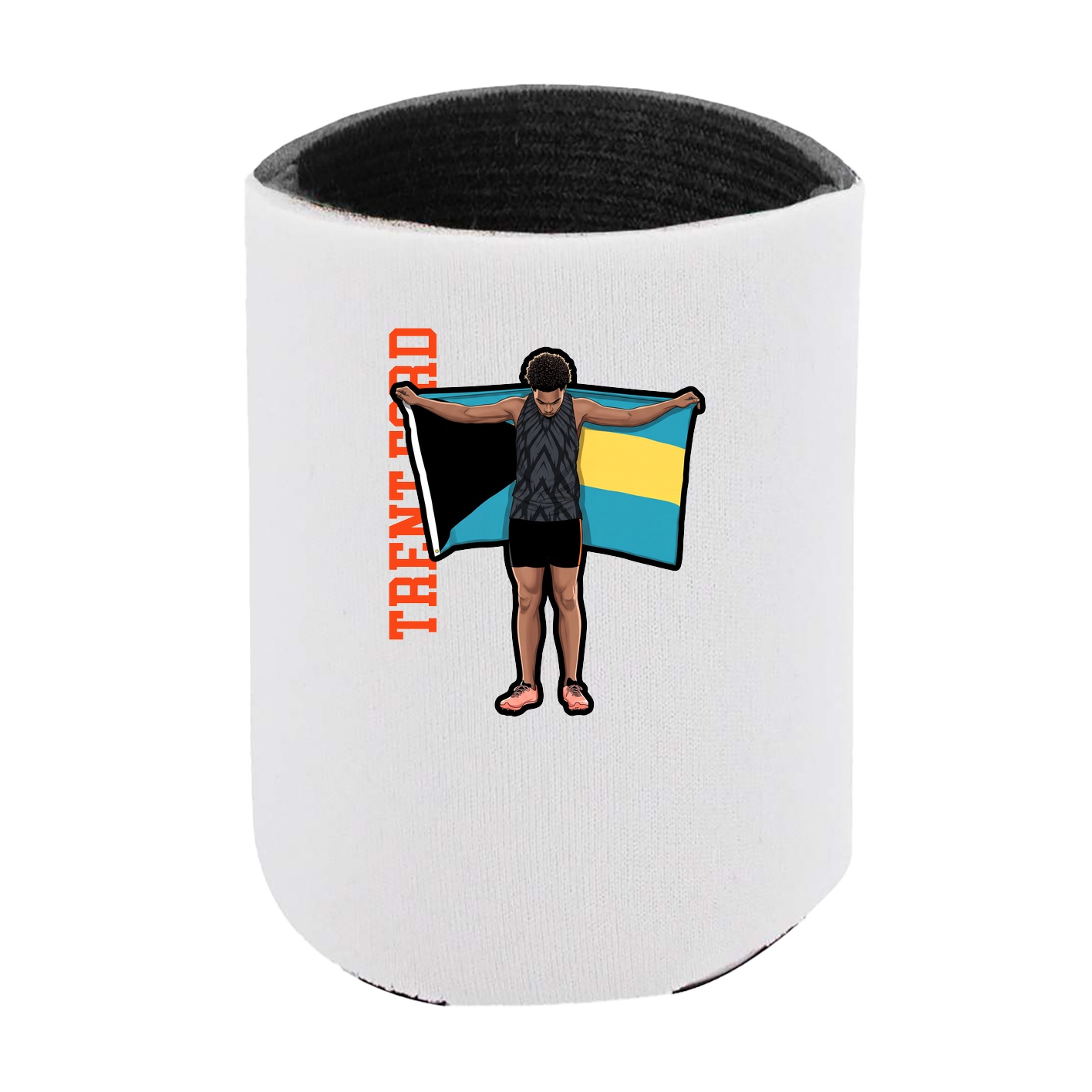Can Holder — Name Vertical in White