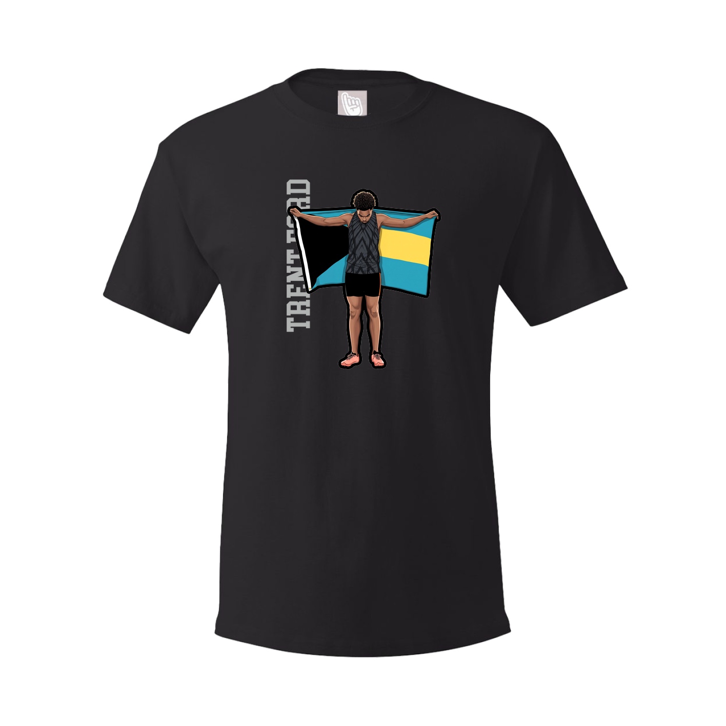 Tee — Name Vertical in Black