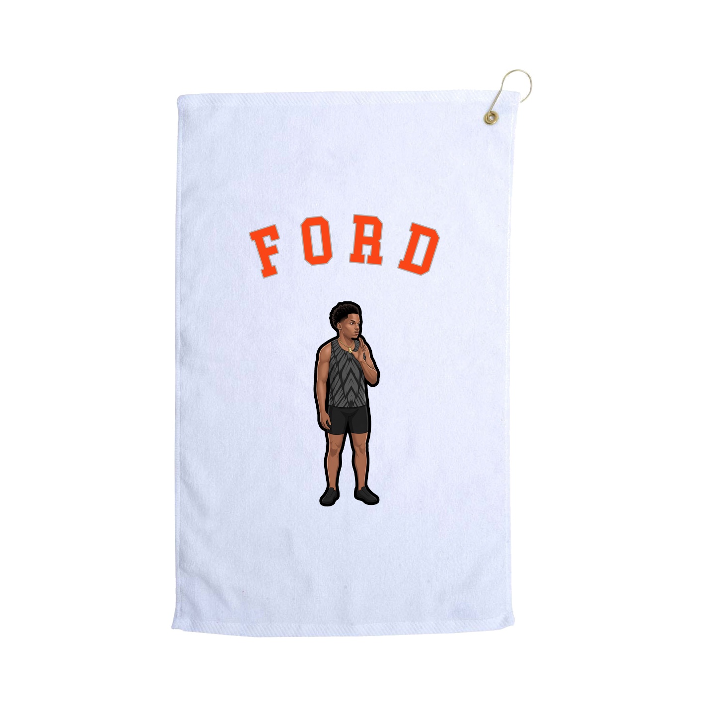 Golf Towel — Shirsey Arch in White