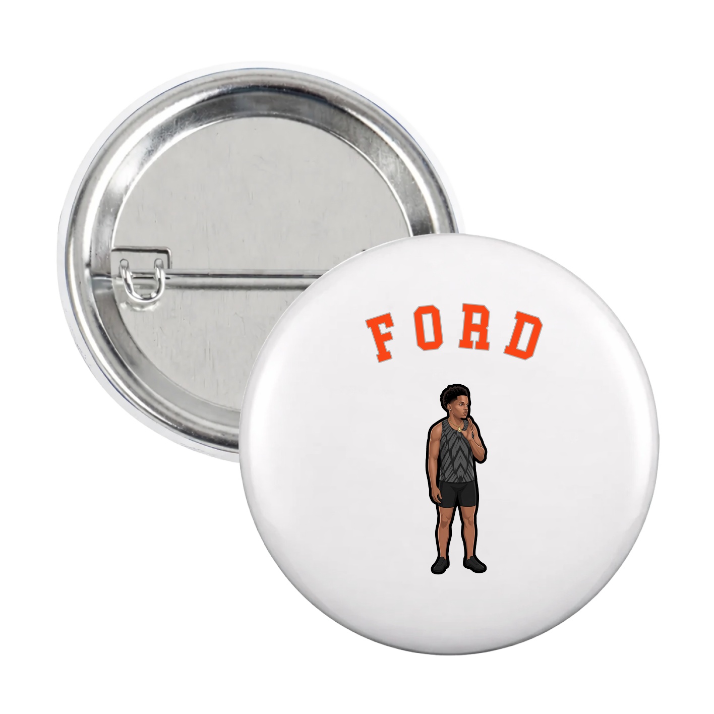 Game Day Button — Shirsey Arch in White
