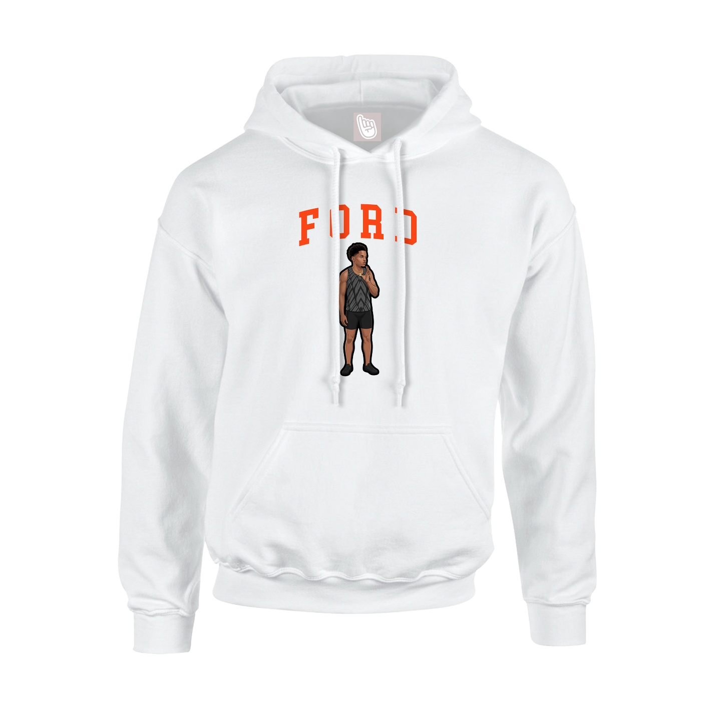 Hoodie — Shirsey in White