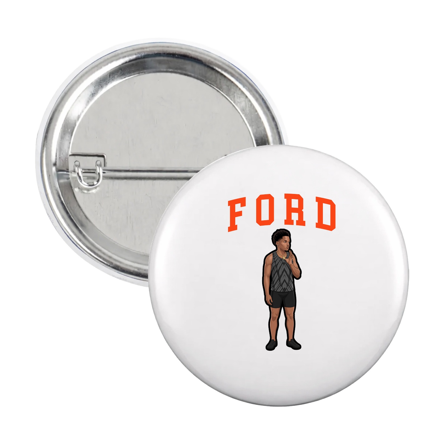 Game Day Button — Shirsey in White