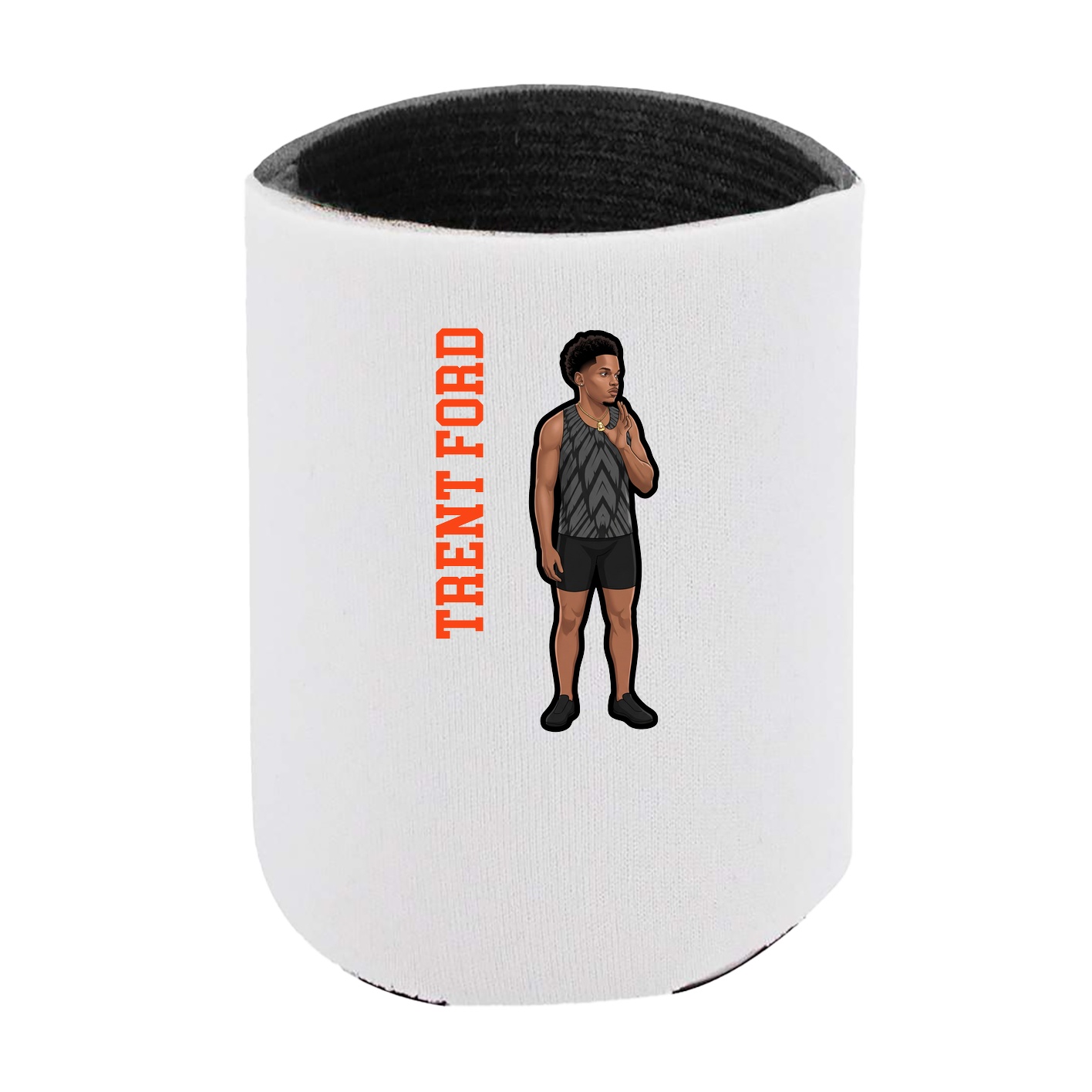 Can Holder — Name Vertical in White
