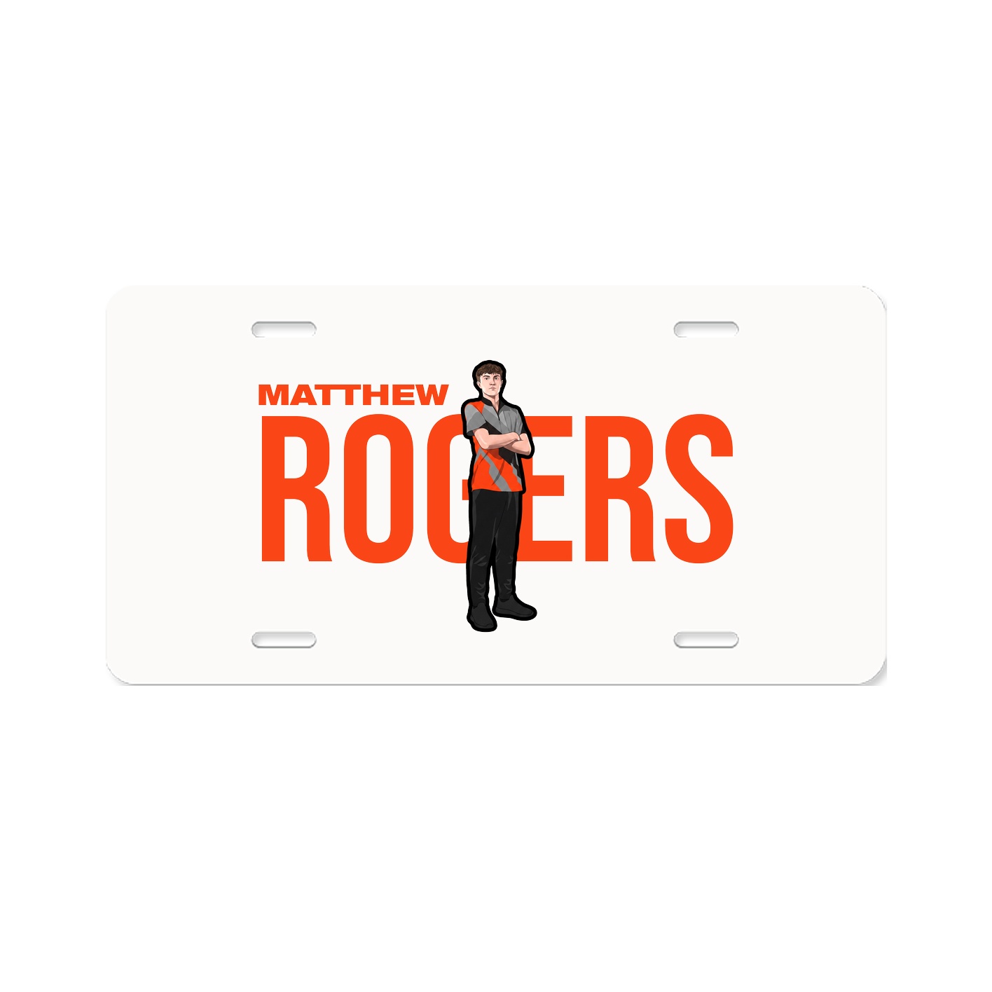 License Plate — Player Name in Classic