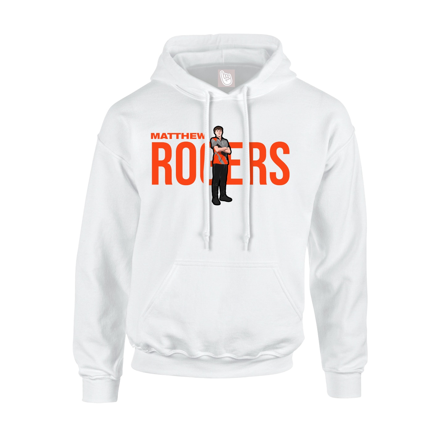 Hoodie — Player Name in White