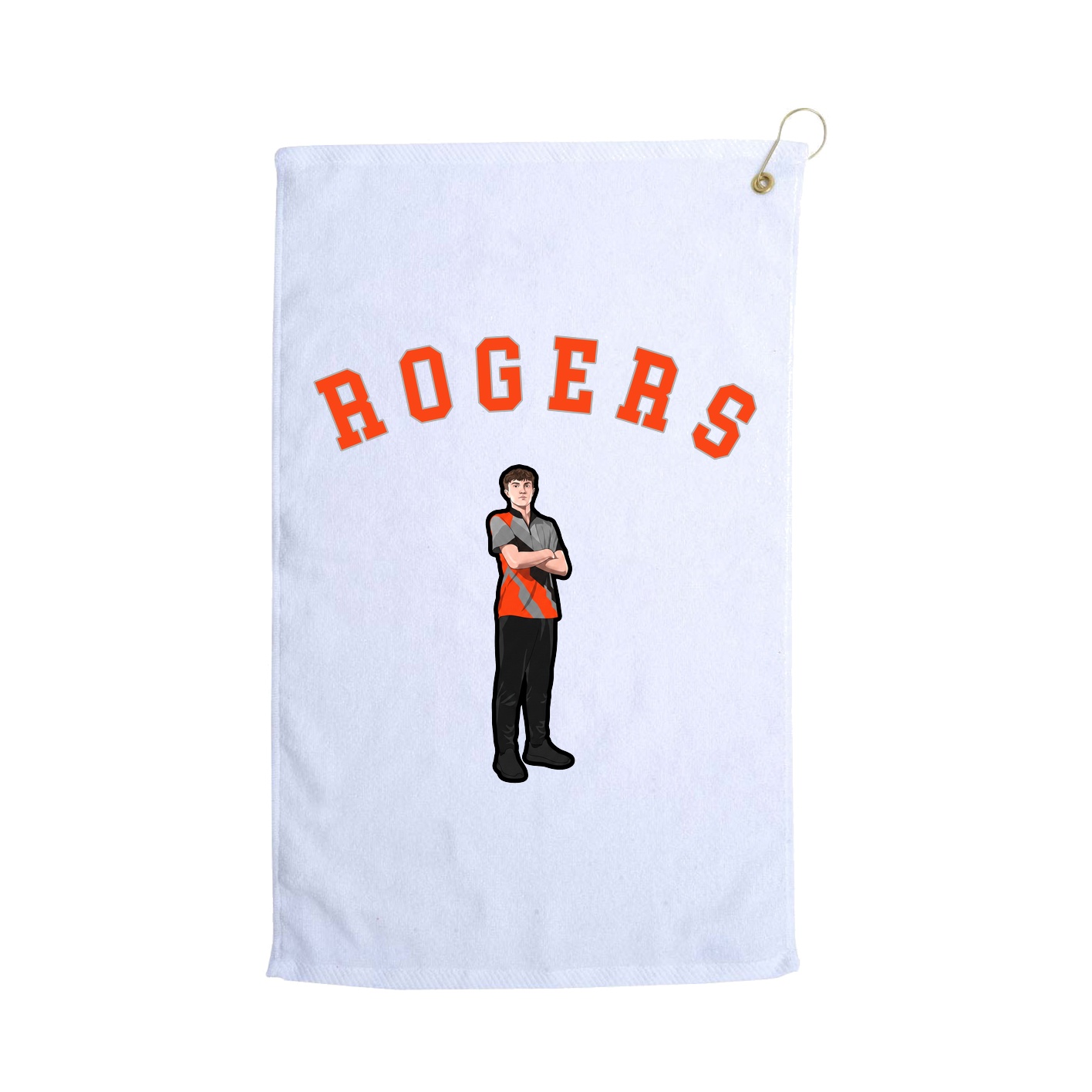 Golf Towel — Shirsey Arch in White