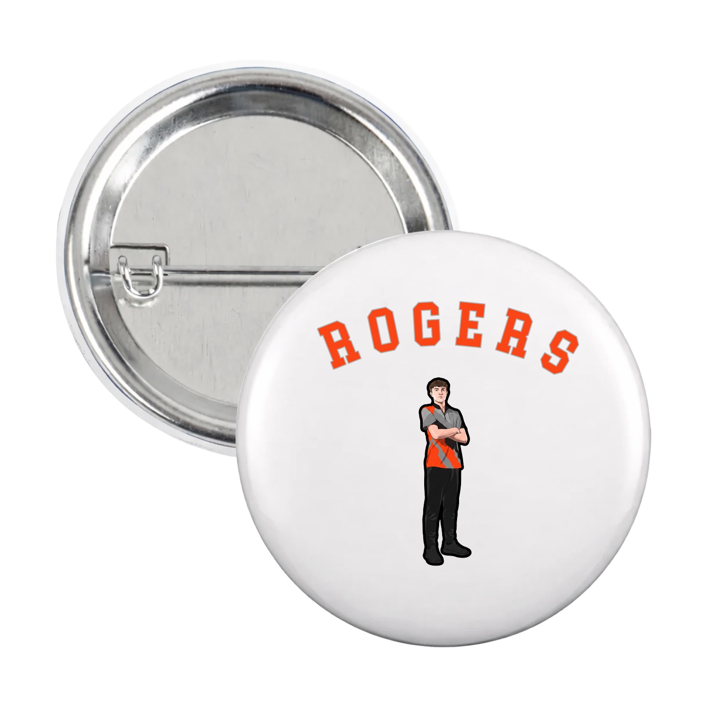 Game Day Button — Shirsey Arch in White