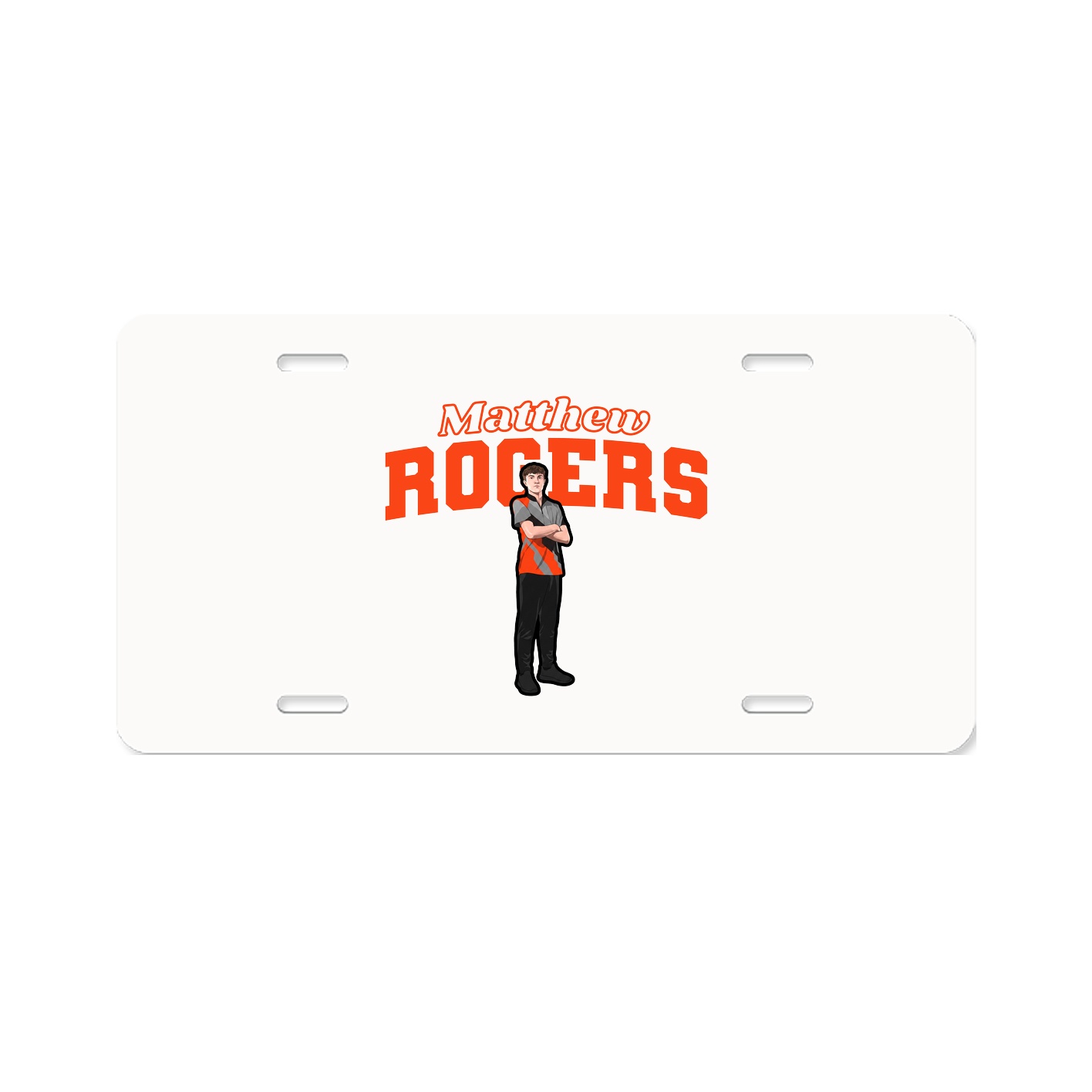 License Plate — Name Arch in Classic