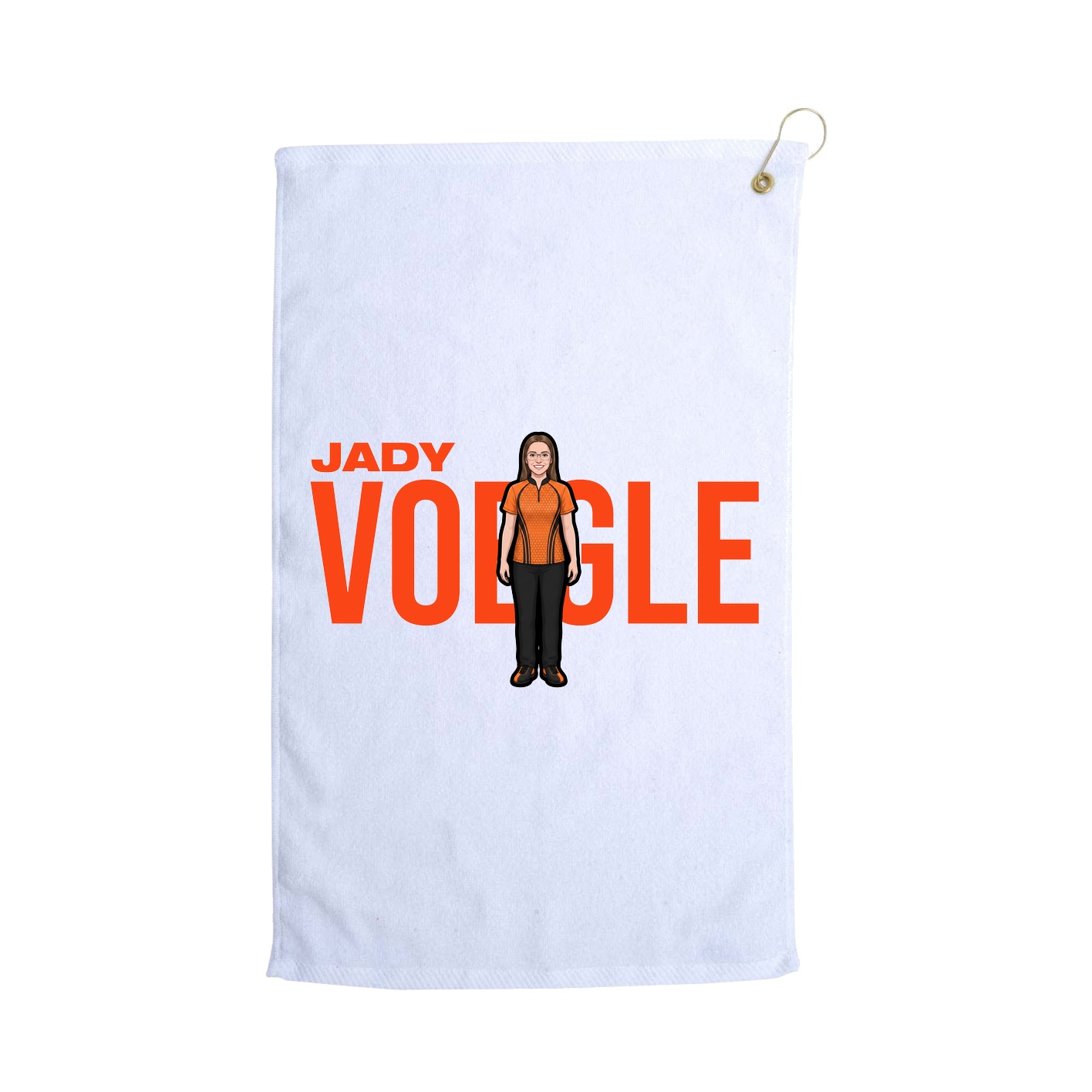 Golf Towel — Player Name in White