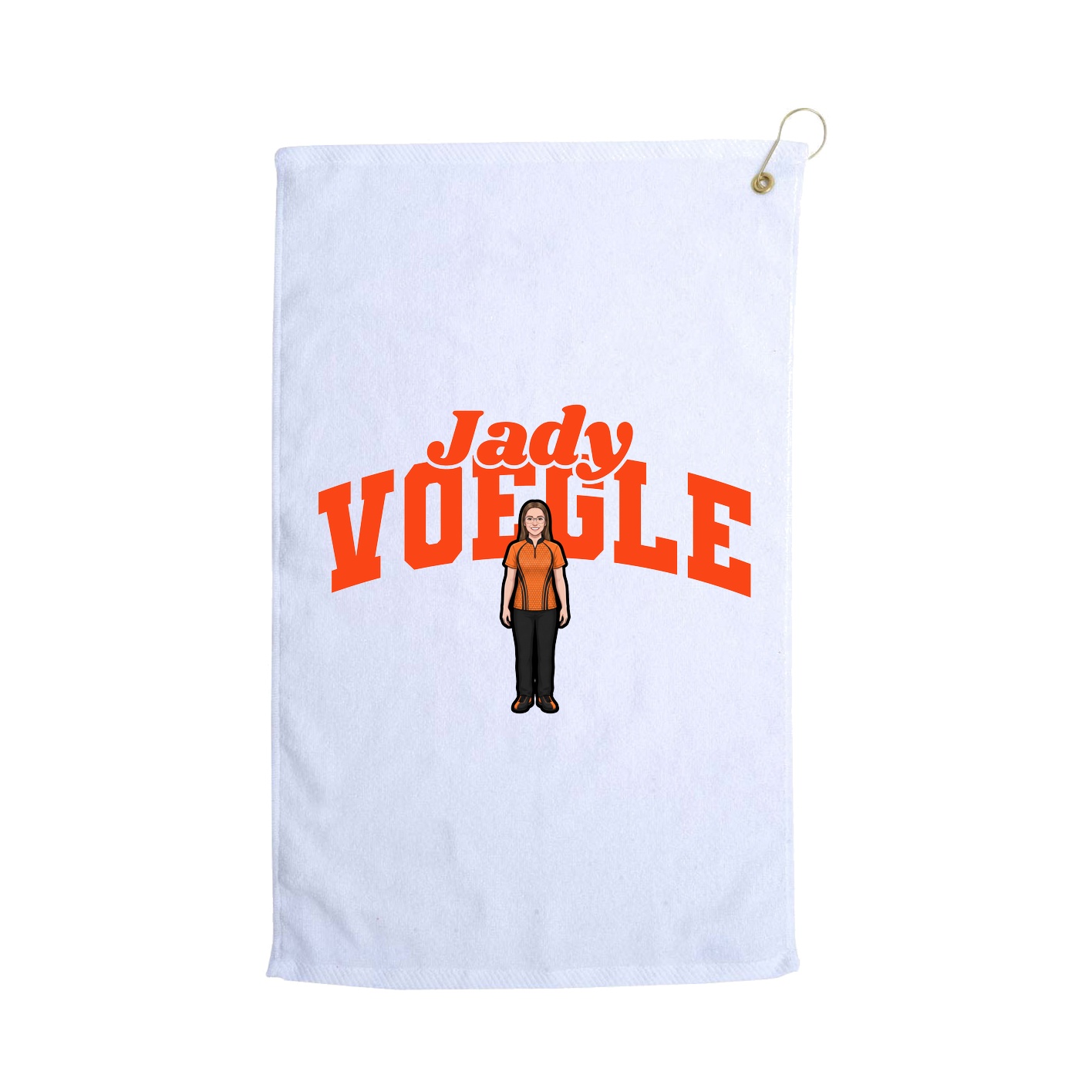 Golf Towel — Signature Arch in White