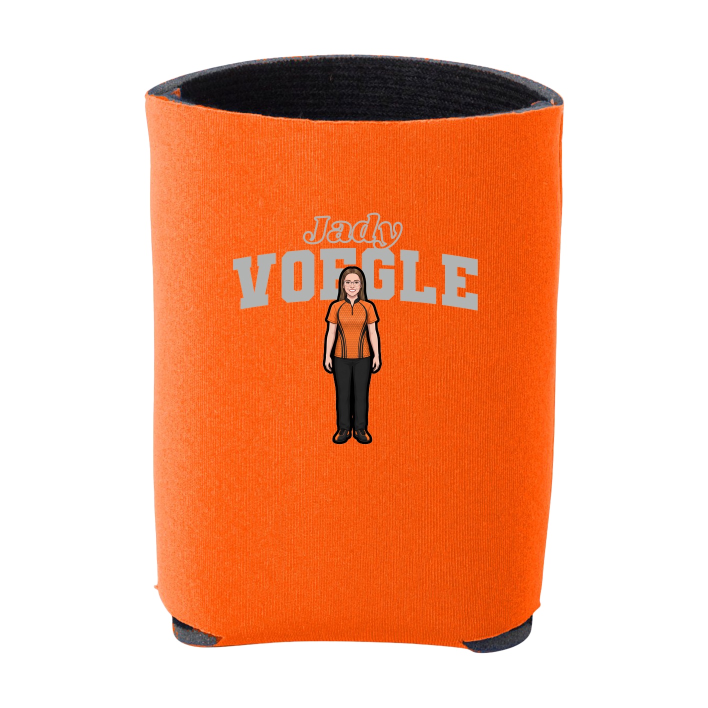 Can Holder — Name Arch in Orange