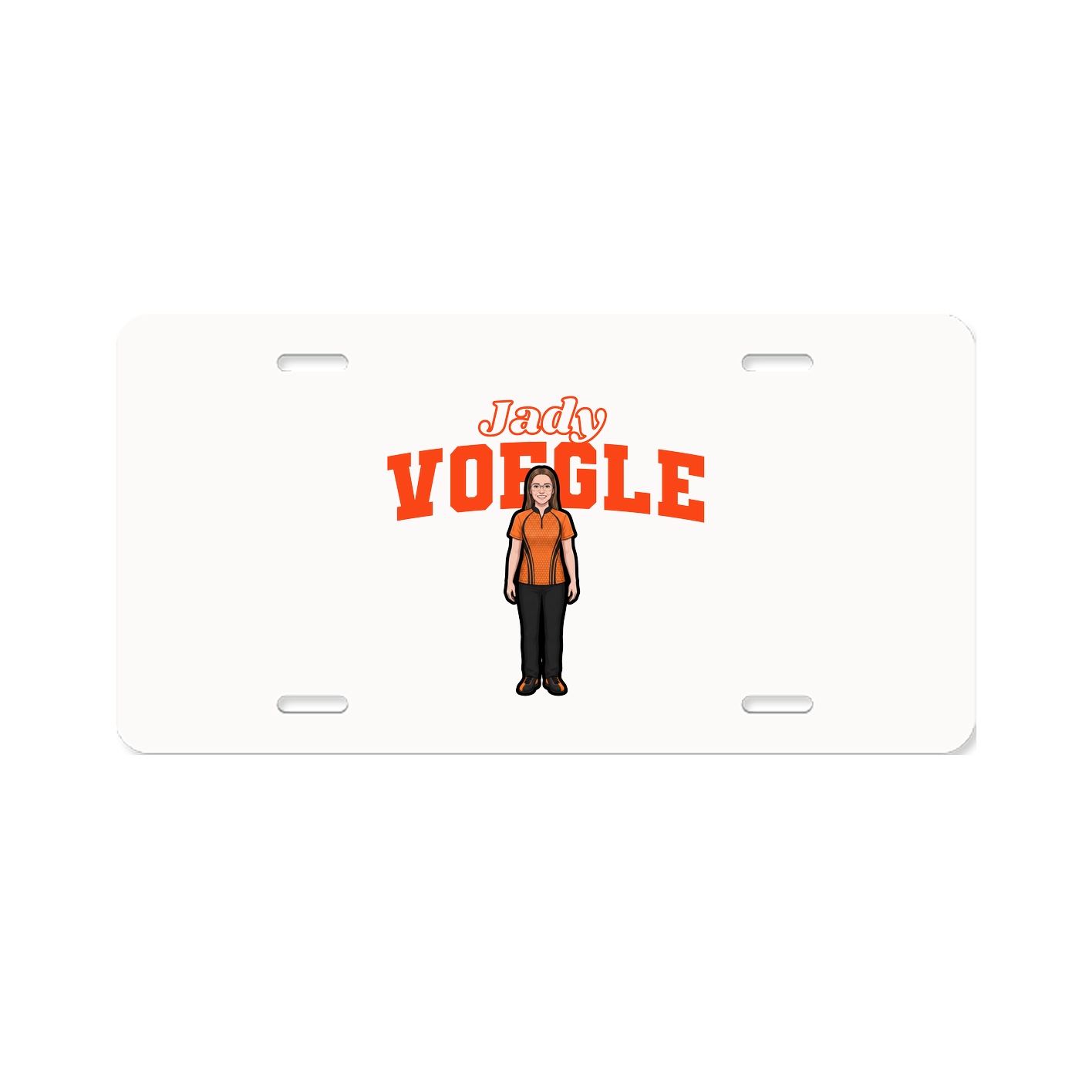 License Plate — Name Arch in Classic
