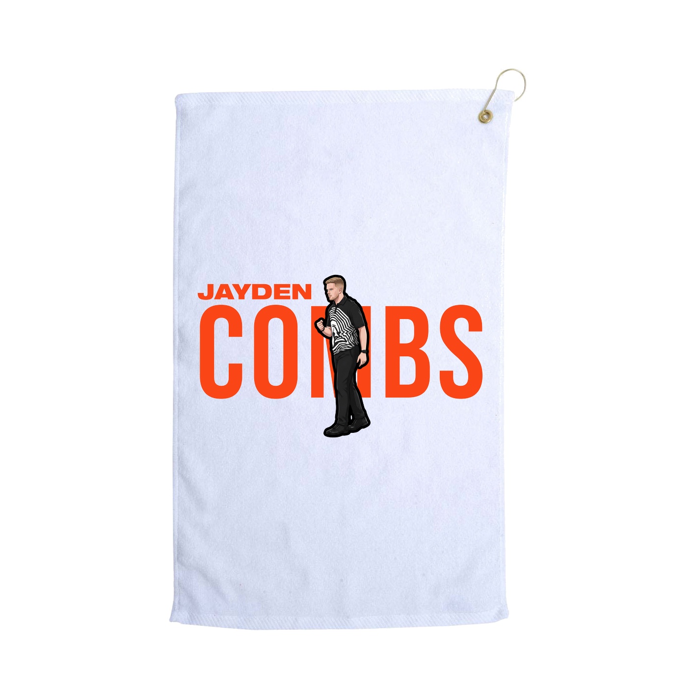 Golf Towel — Player Name in White