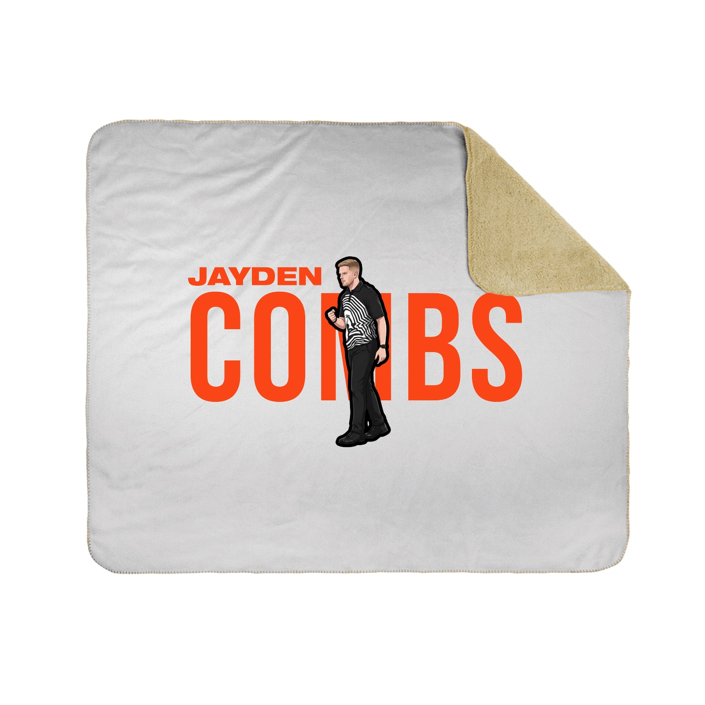 Throw Blanket — Player Name in White