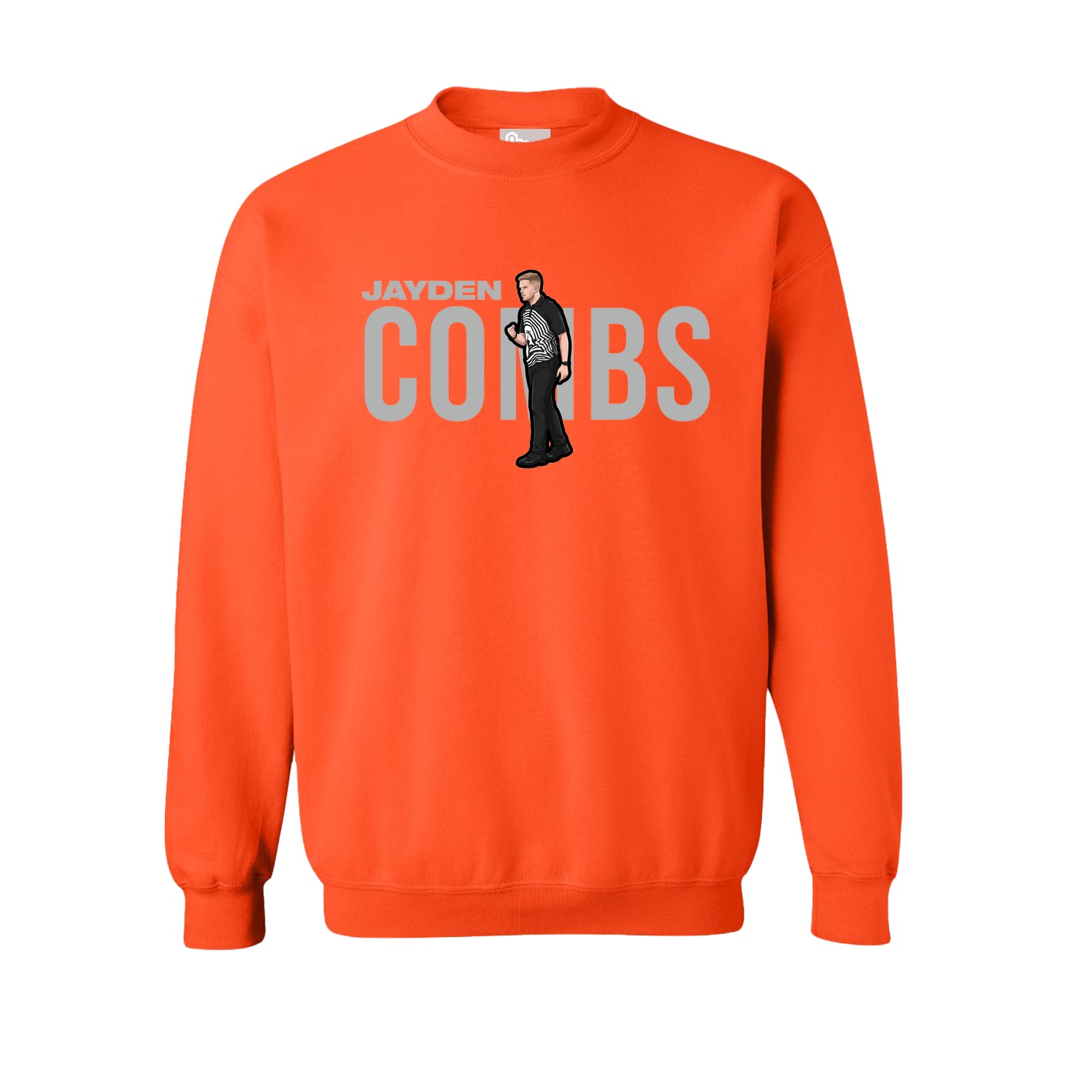 Fleece Crew — Player Name in Orange