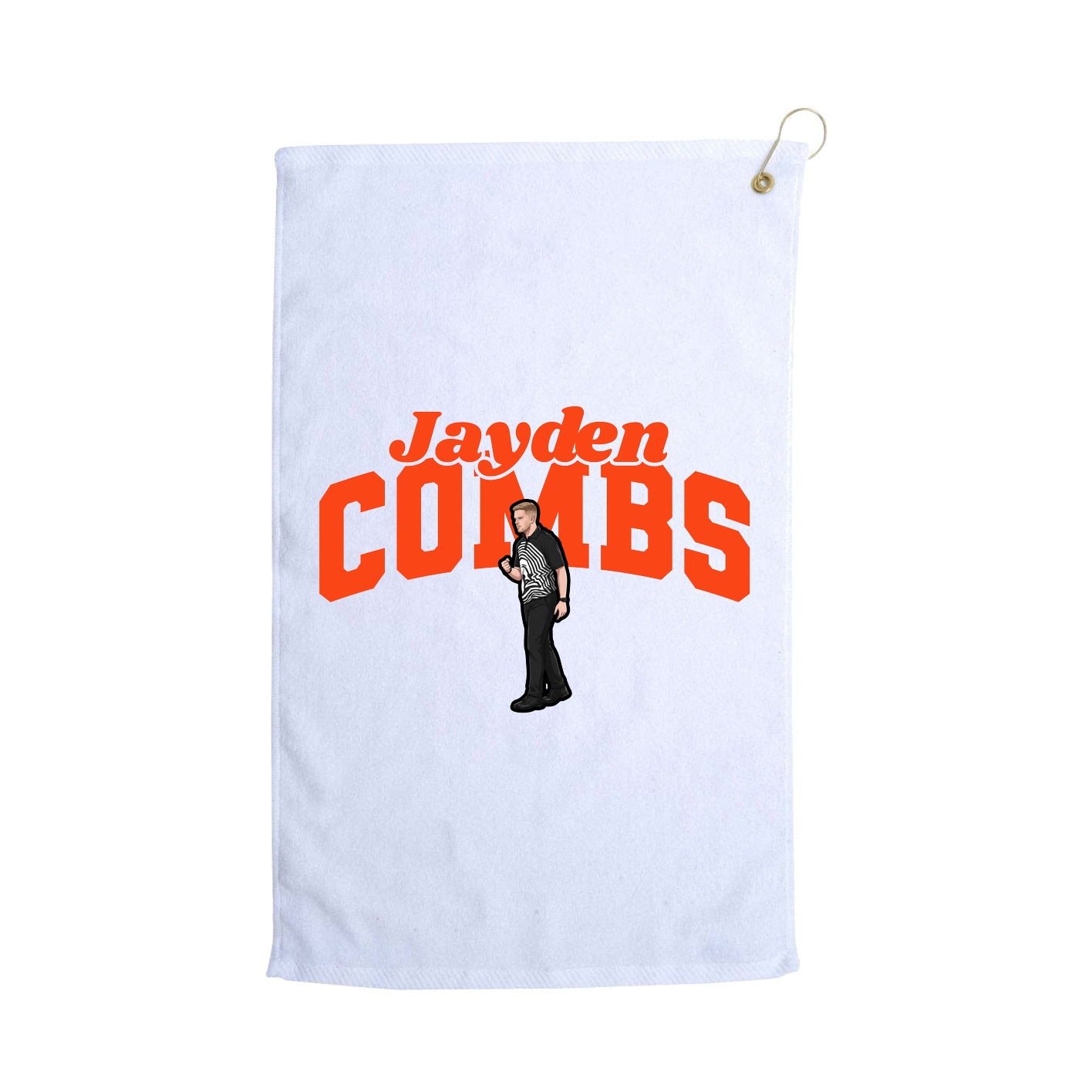 Golf Towel — Signature Arch in White