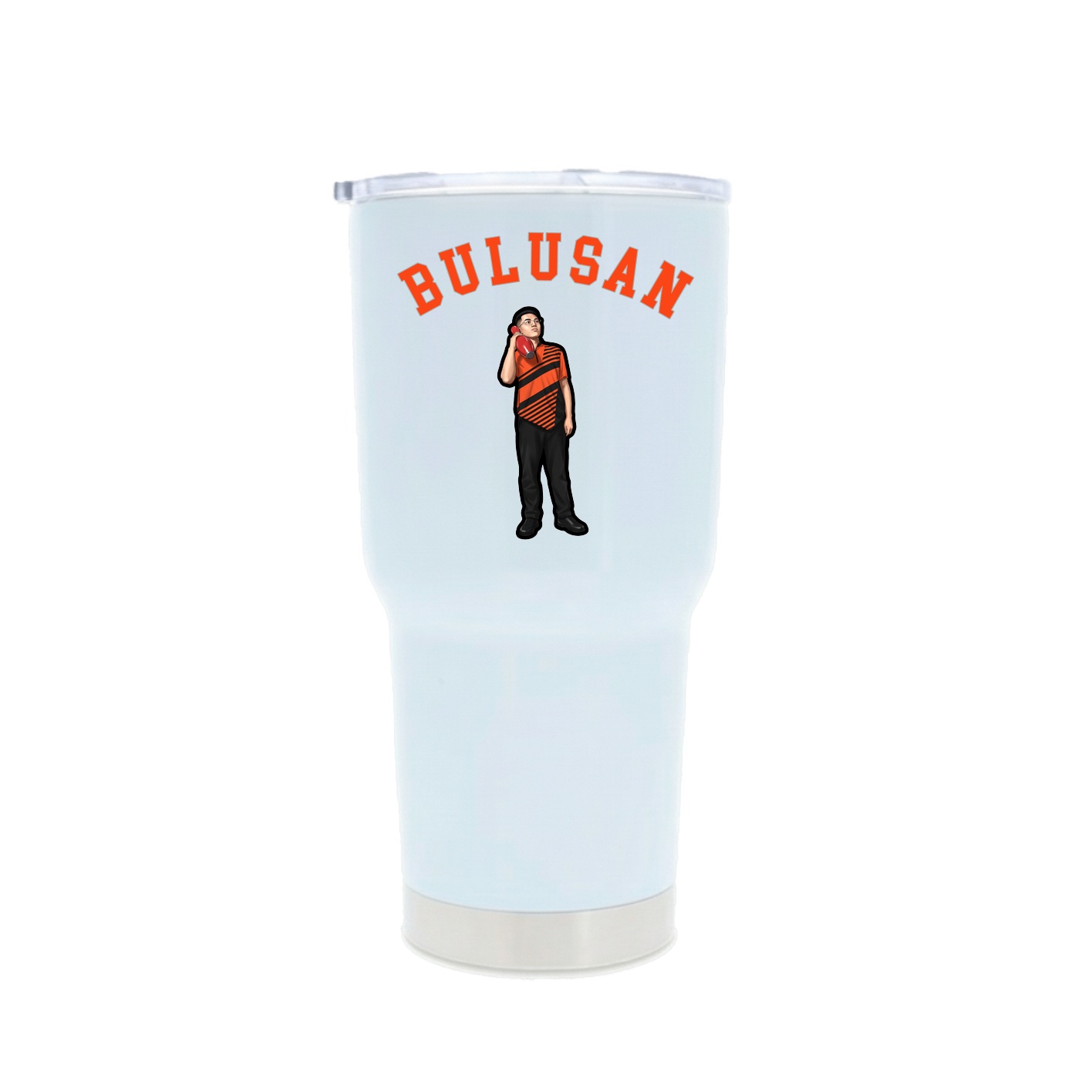 30oz Stainless Steel Tumbler — Shirsey Arch in White