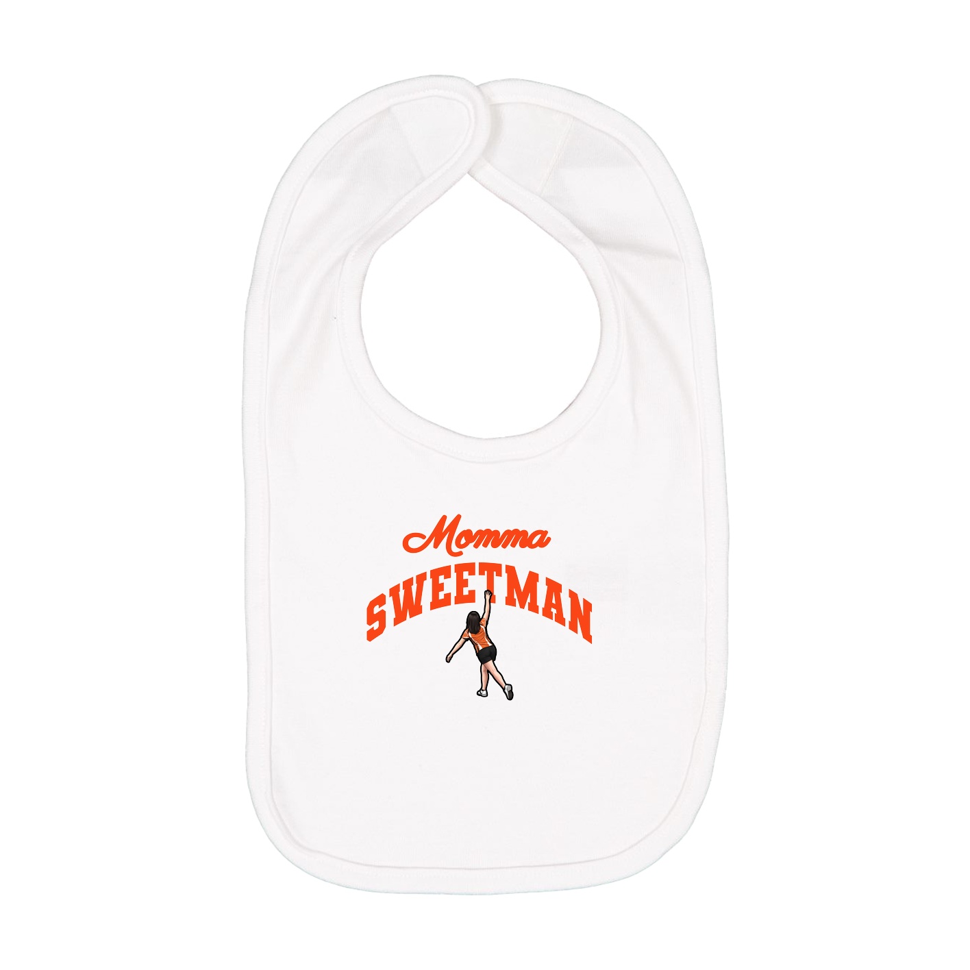 Infant Bib — Mothers Day Arch in White