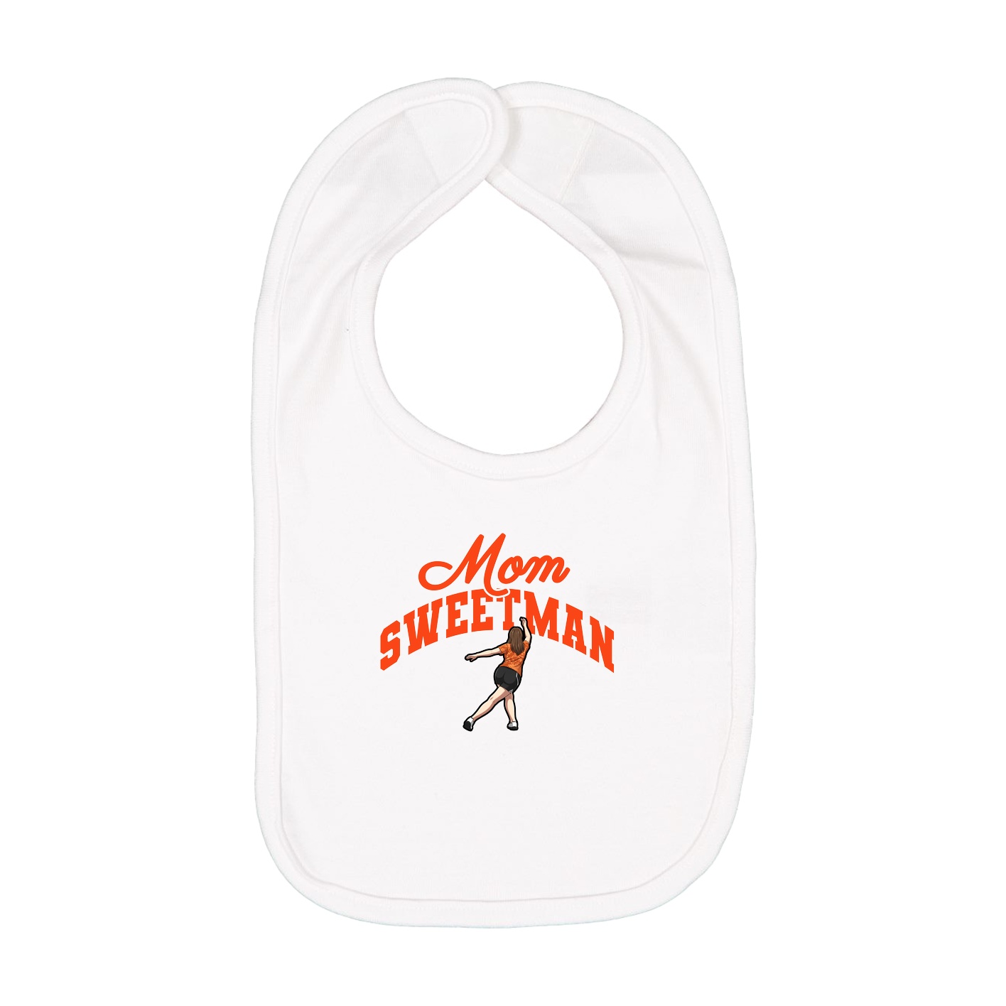 Infant Bib — Mothers Day Arch in White