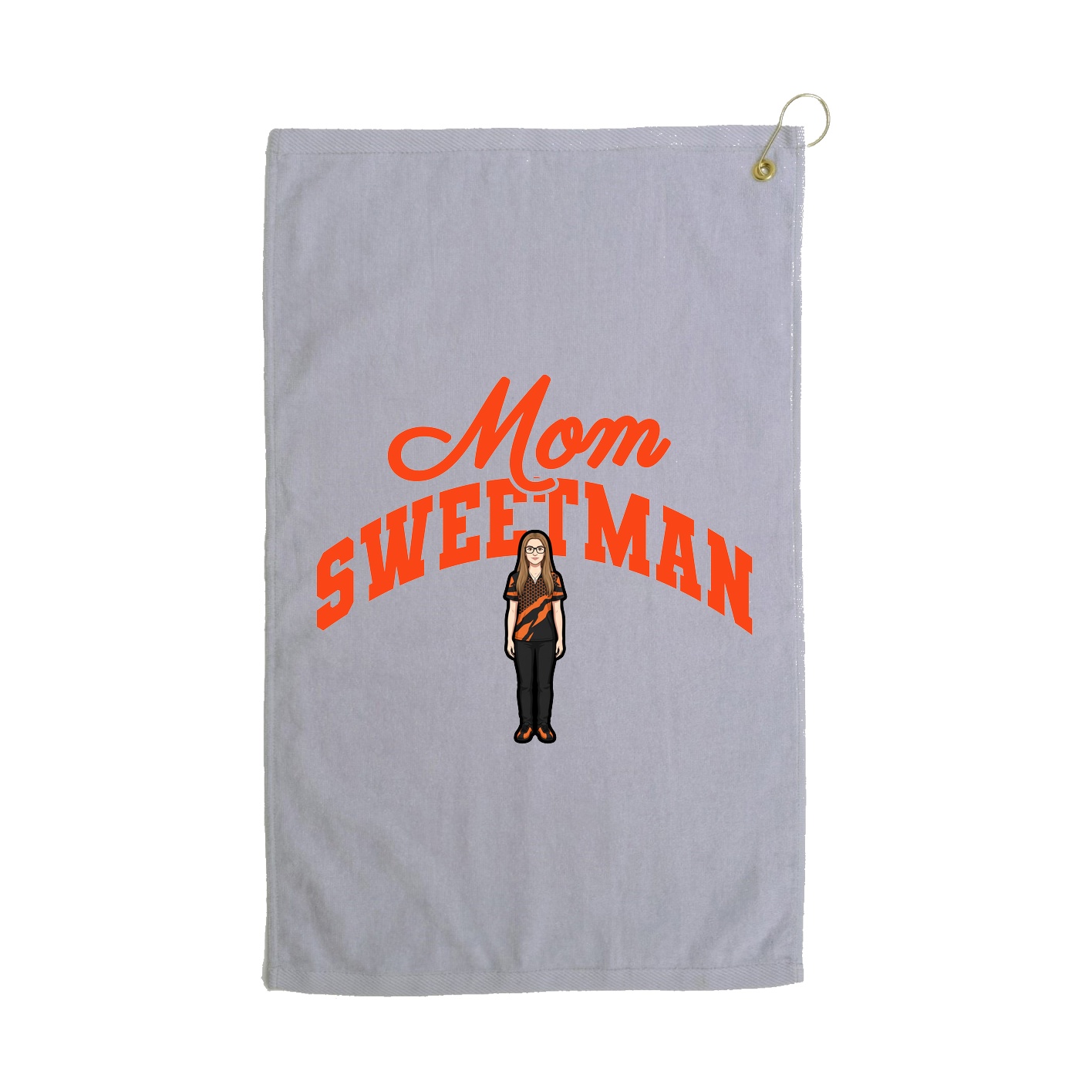 Golf Towel — Mothers Day Arch in Grey