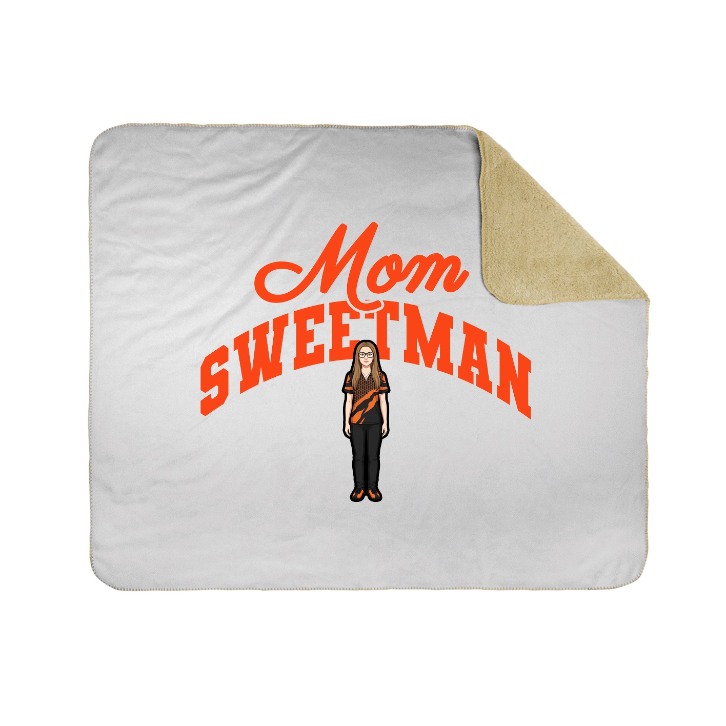 Throw Blanket — Mothers Day Arch in White
