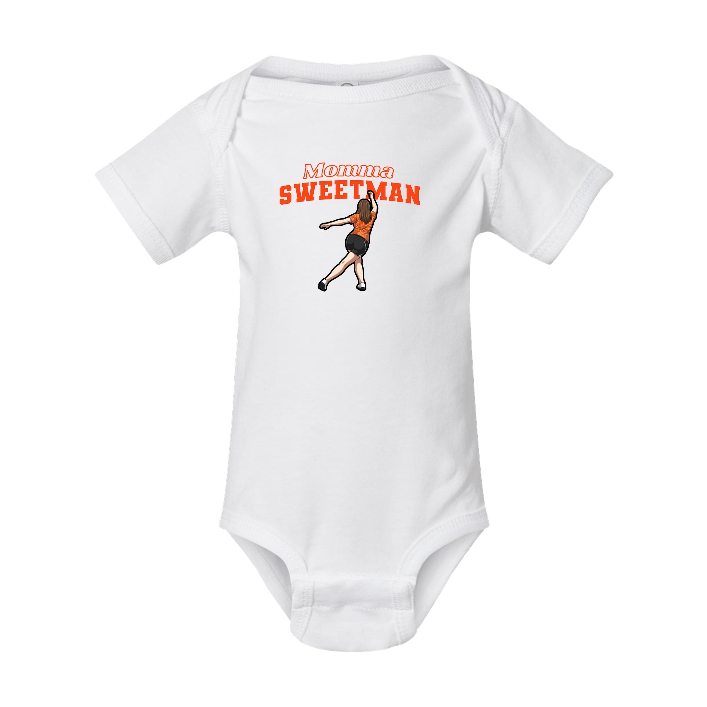 Baby Onesie — Mothers Day Block in White