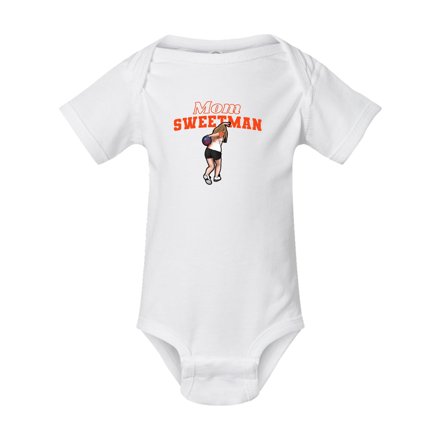 Baby Onesie — Mothers Day Block in White
