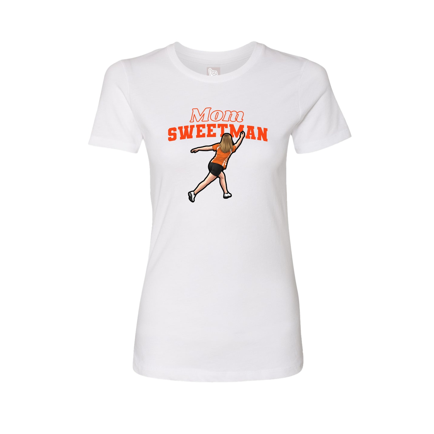 Womens Tee — Mothers Day Block in White