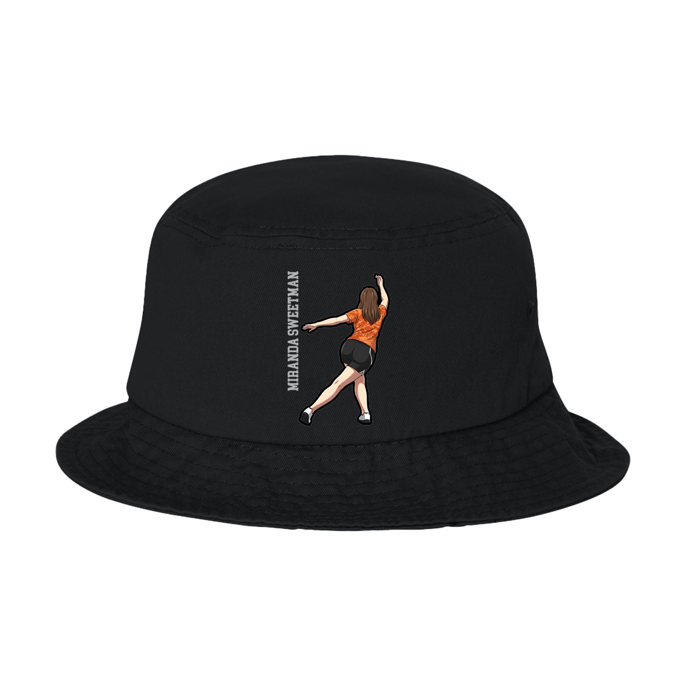 Bucket Cap — Name Vertical in Black