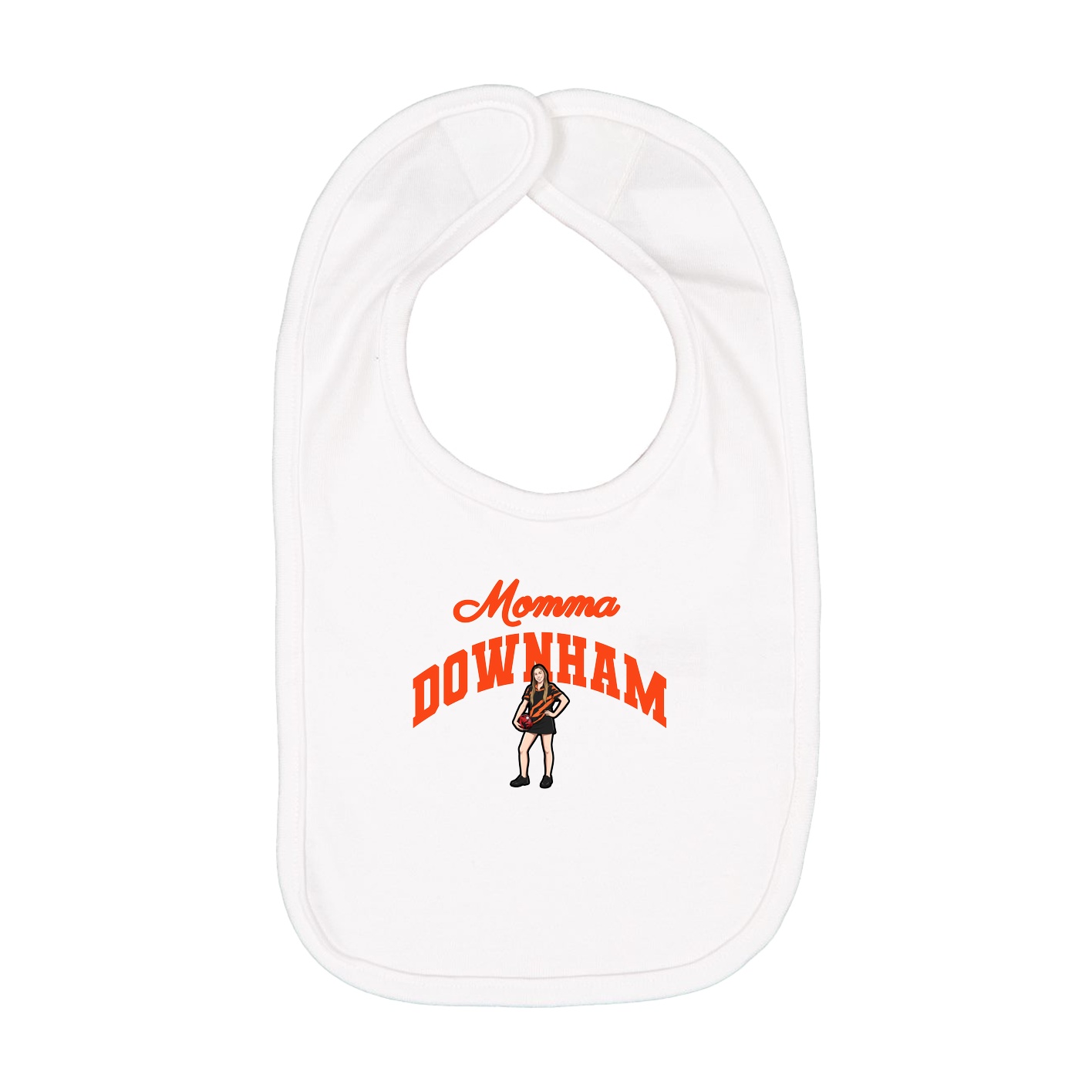 Infant Bib — Mothers Day Arch in White