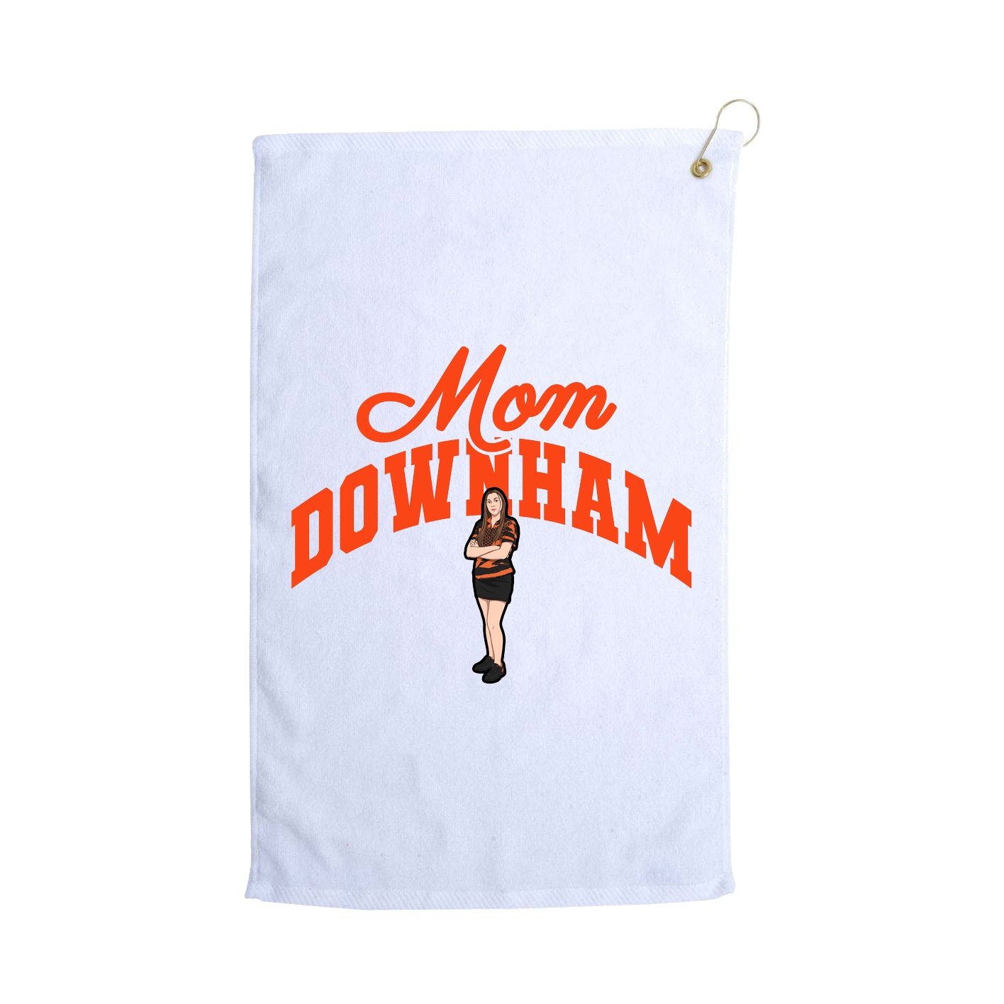 Golf Towel — Mothers Day Arch in White