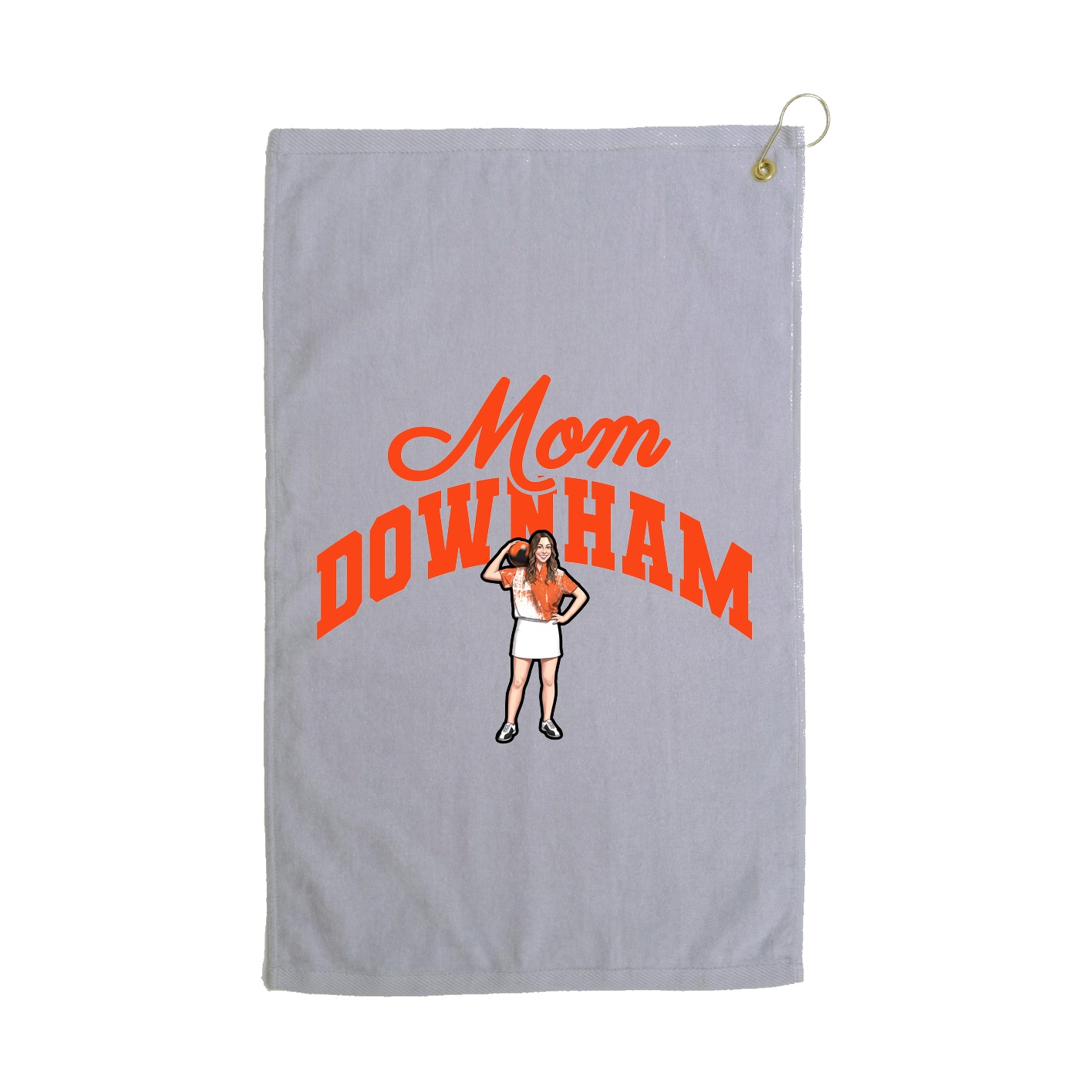 Golf Towel — Mothers Day Arch in Grey