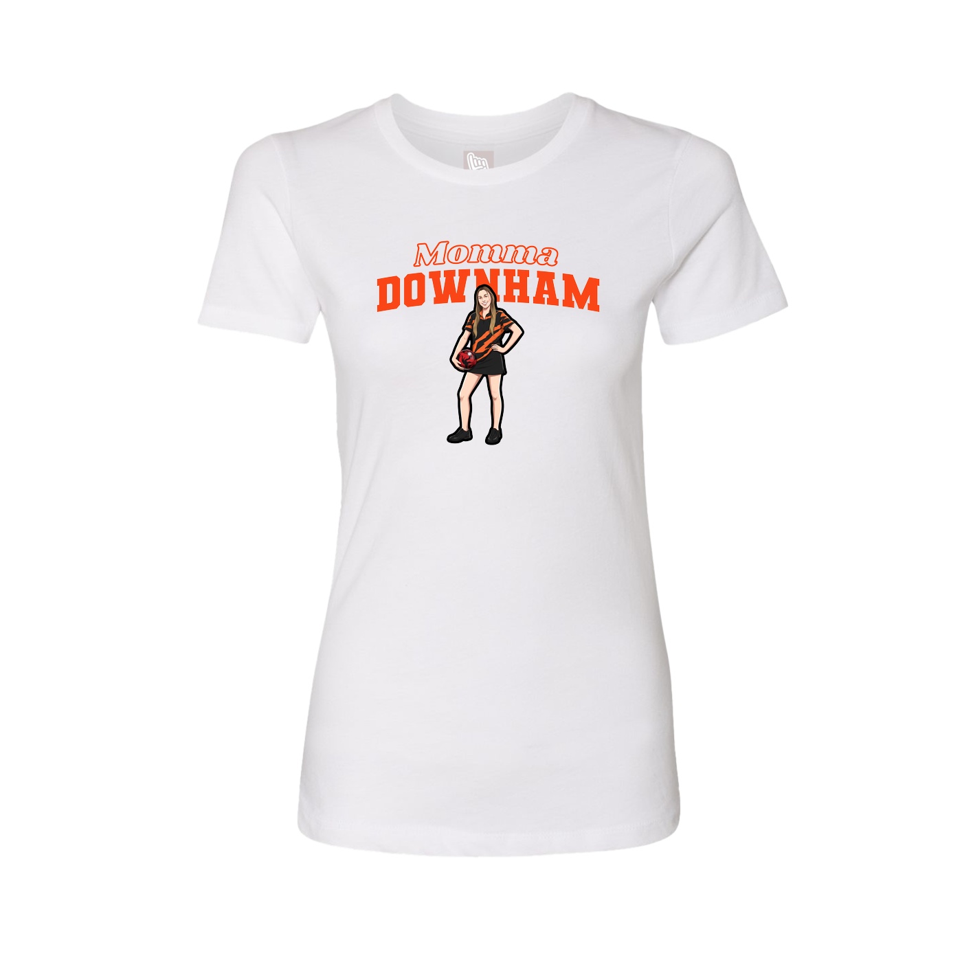 Womens Tee — Mothers Day Block in White