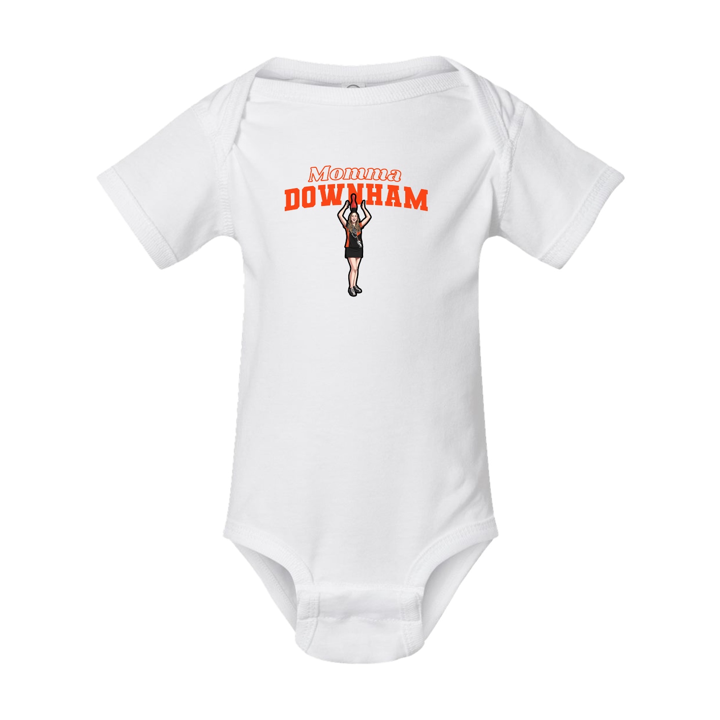 Baby Onesie — Mothers Day Block in White
