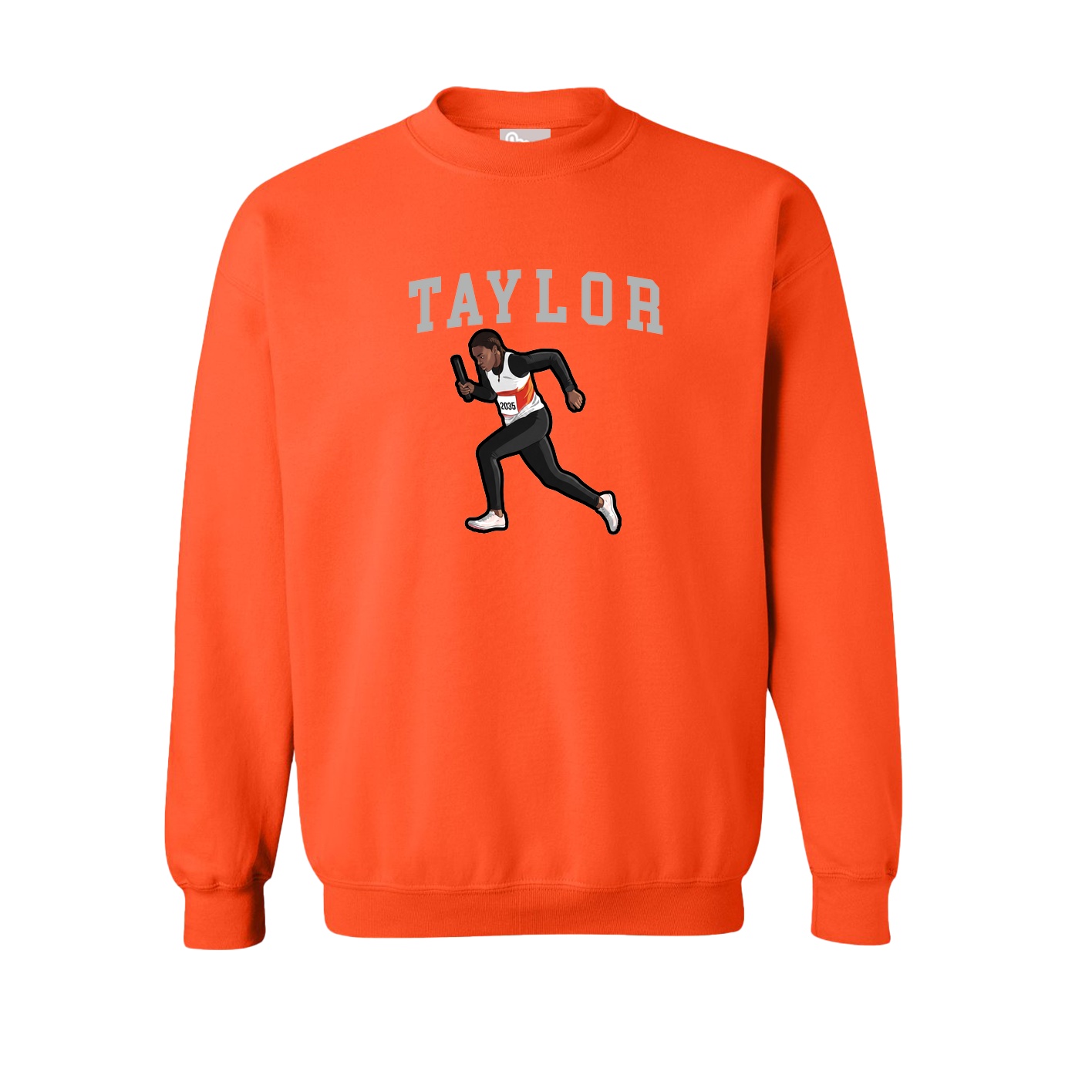 Fleece Crew — Shirsey in Orange