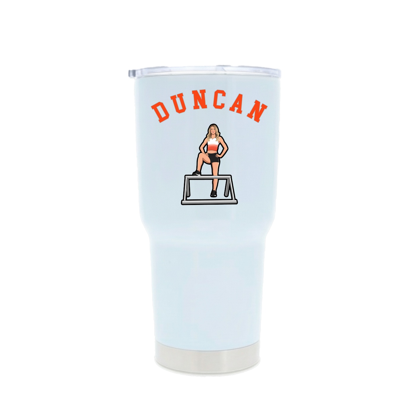 30oz Stainless Steel Tumbler — Shirsey Arch in White