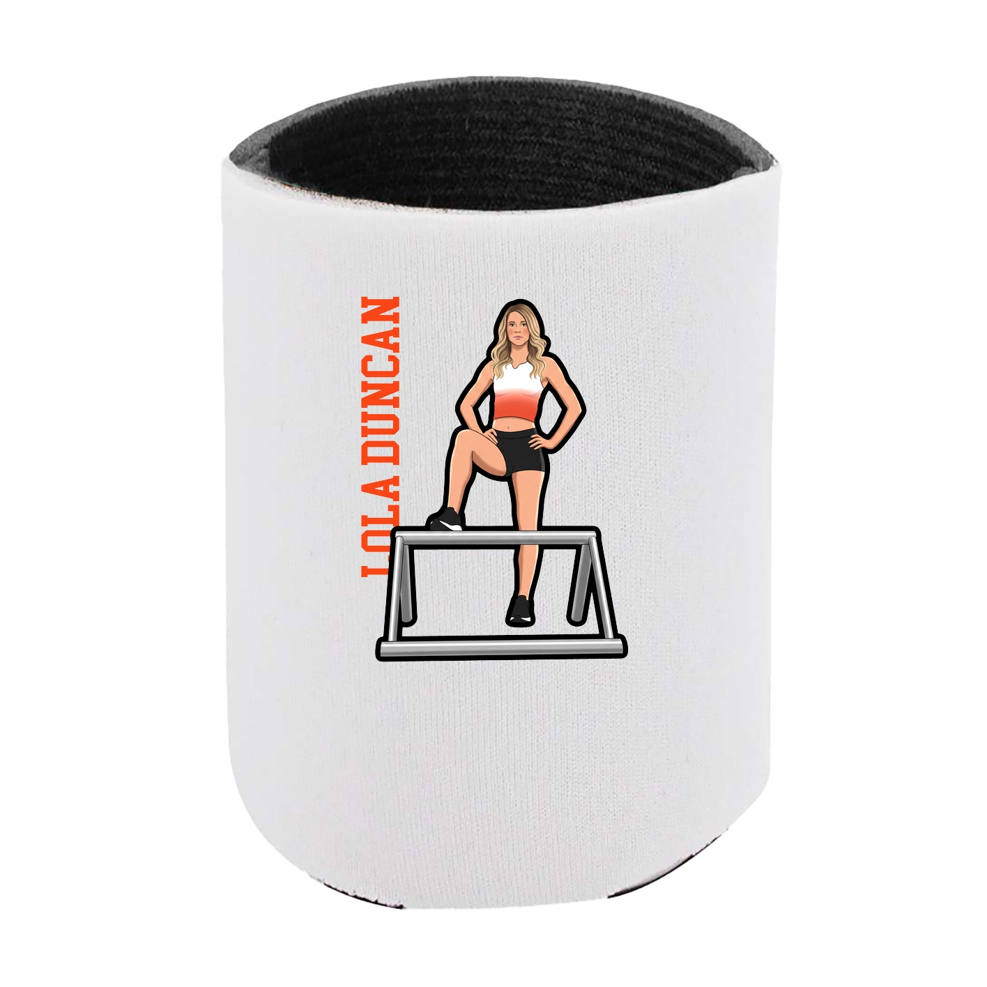 Can Holder — Name Vertical in White