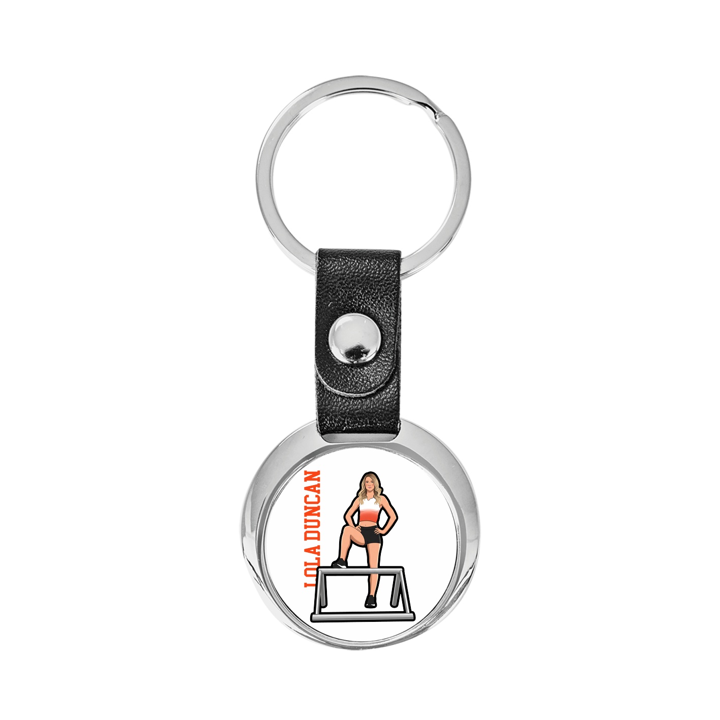 Key Chain — Name Vertical in Classic